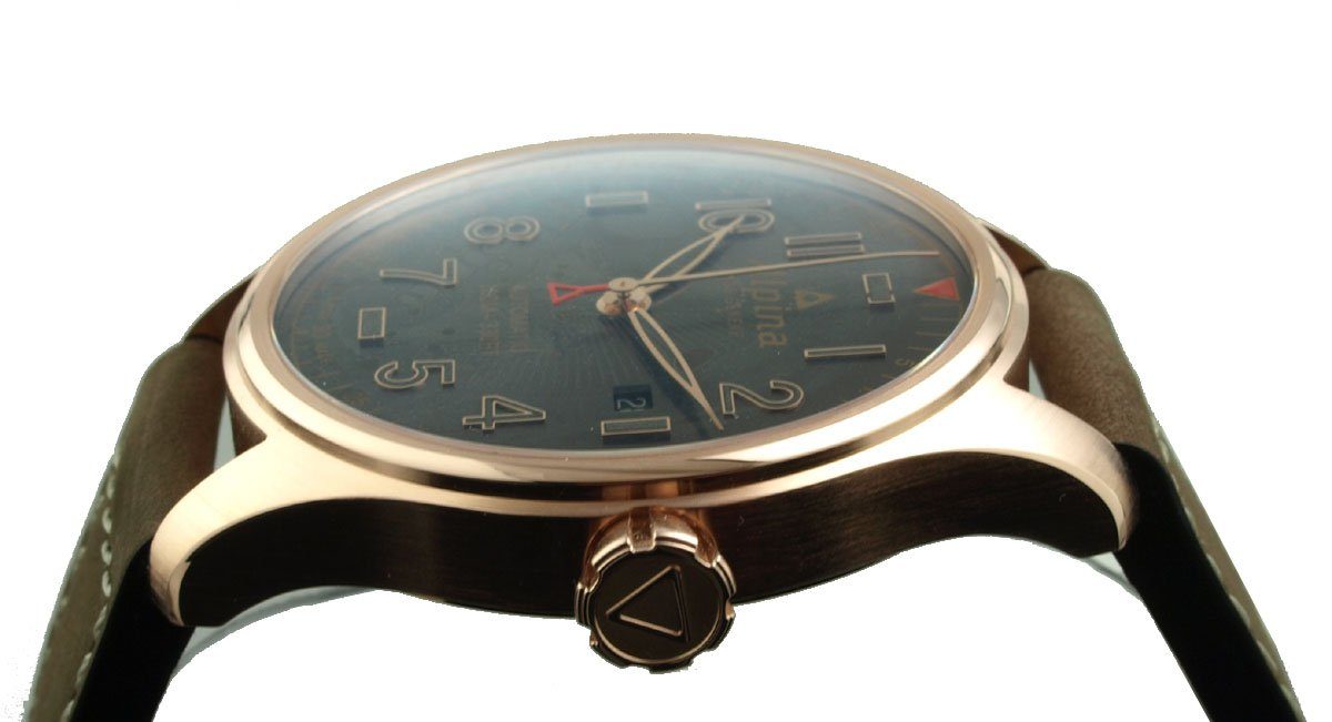 Alpina Watches AL-525GG4S24 Made Uhr Automatik schweizer Saphirglas, Pilot Automatikuhr Neu, Herren Automatikwerk Startimer Swiss
