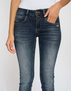 GANG Skinny-fit-Jeans 94MORA mit 3-Knopf-Verschluss und Passe vorne