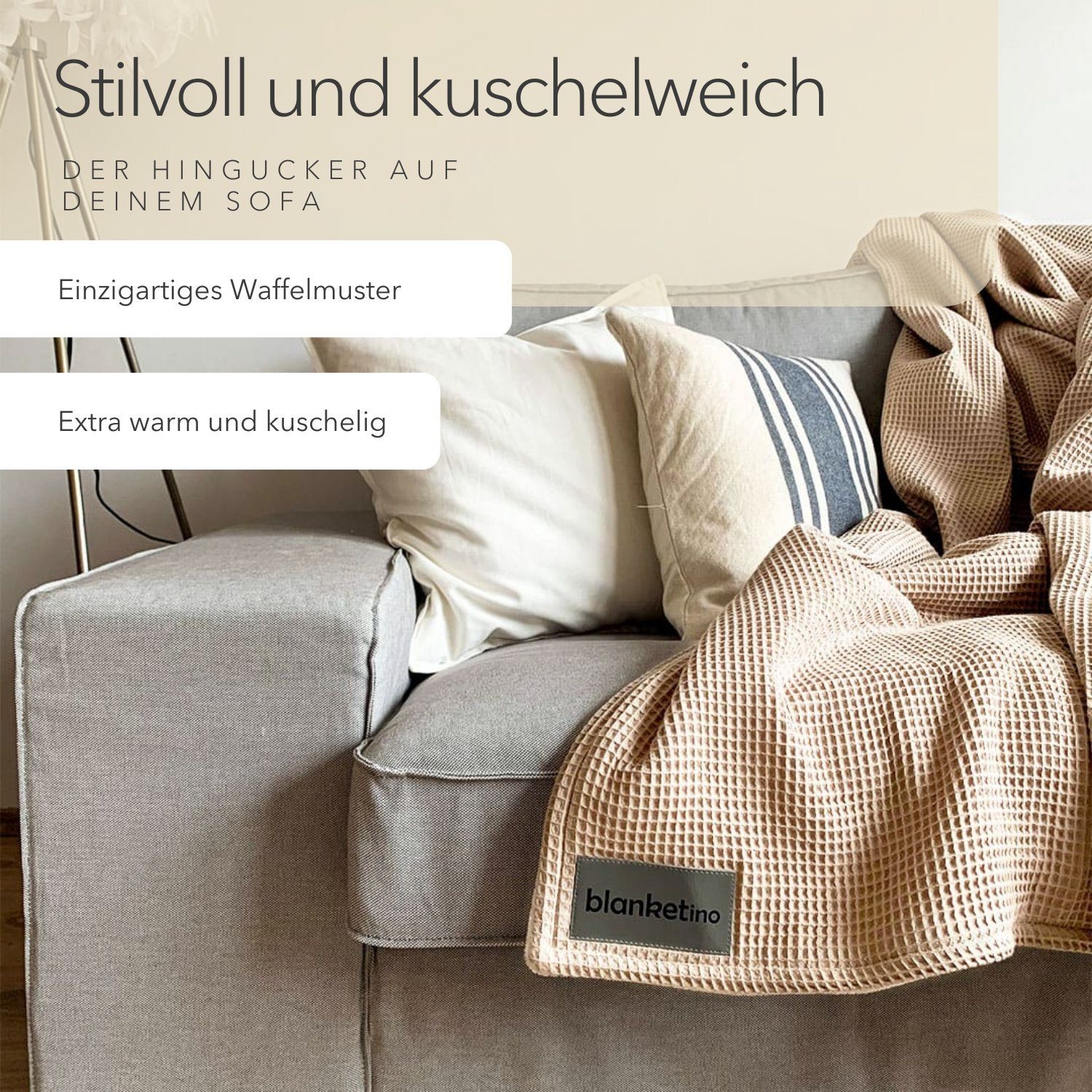 Wohndecke flauschige Kuscheldecke, wärmende Couchdecke, blanketino, günstig online kaufen