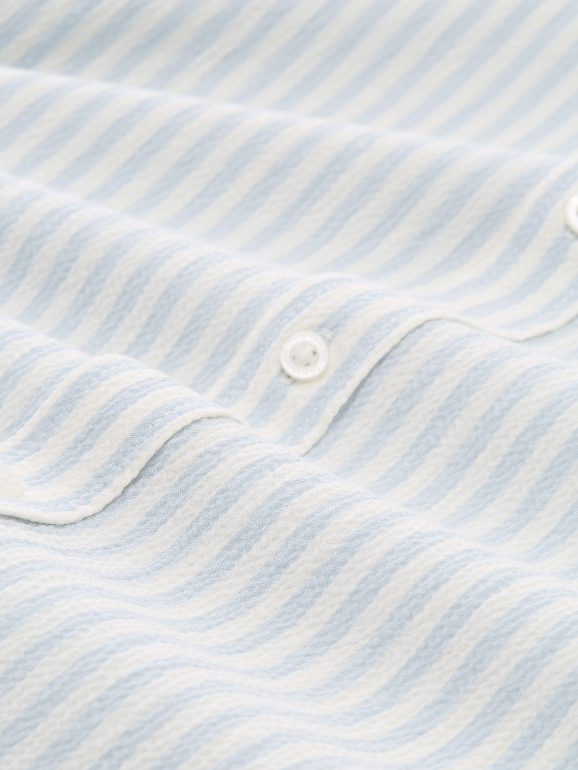 TOM TAILOR Kurzarmshirt comfort striped seersucker shi