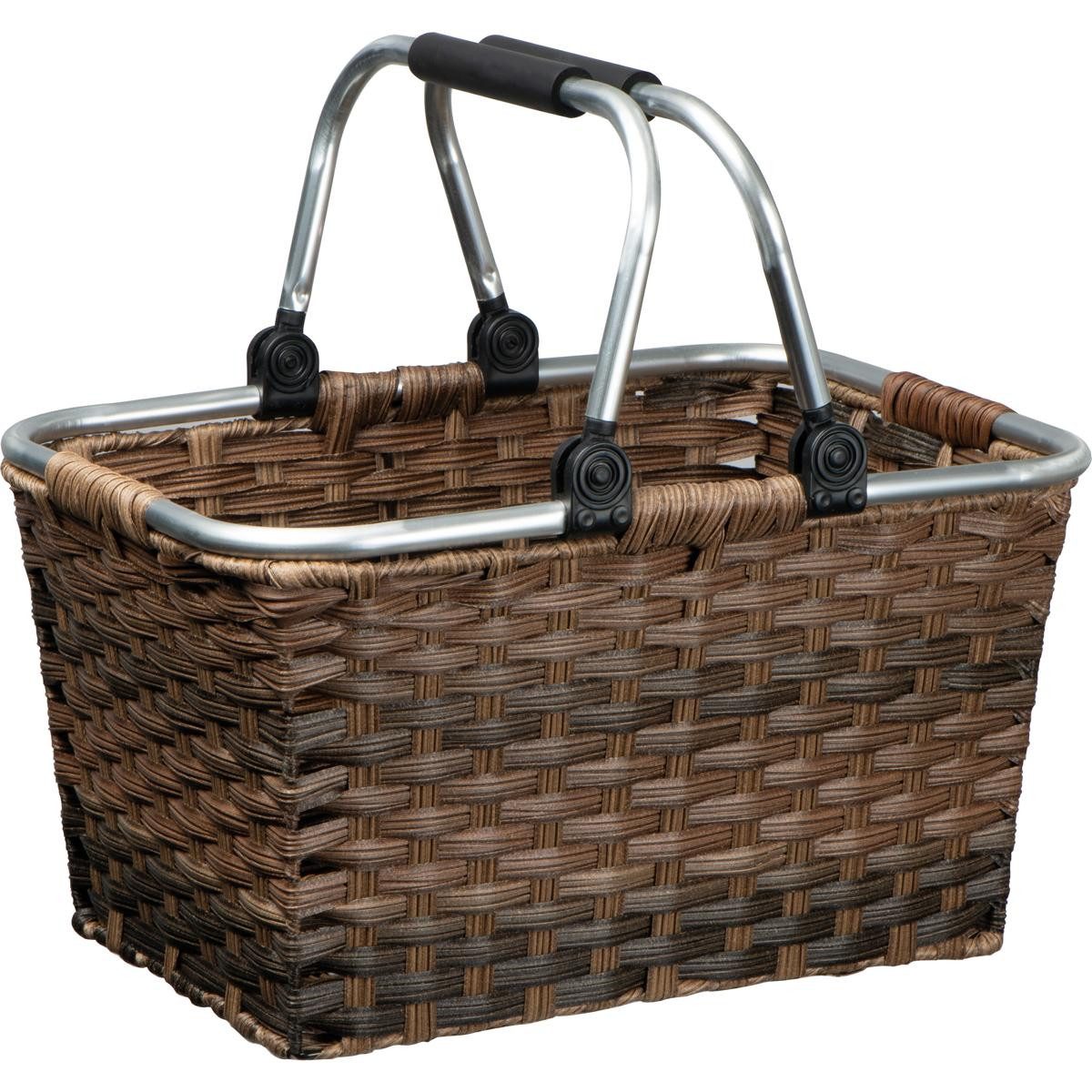 Macma Korbtasche Rattan Einkaufskorb / Picknickkorb / Pilzkorb