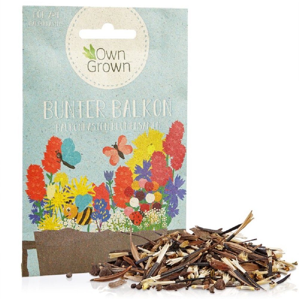 Blumenerde Bunter Balkon Balkonkasten Blumensamen Für 2 4