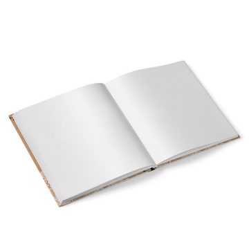 Logbuch-Verlag Tagebuch Hochzeitsgästebuch in Kraftpapieroptik mit Spitze
