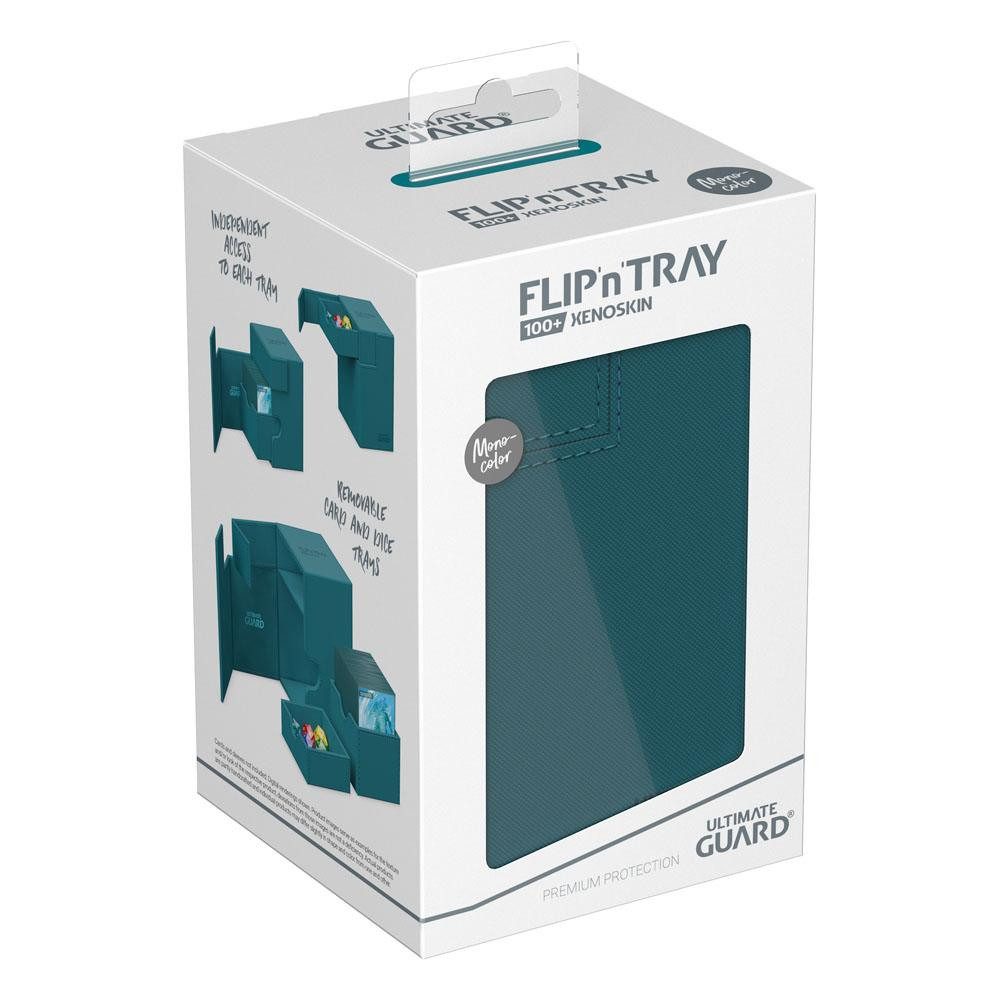 Ultimate Guard Sammelkarte Flip`n`Tray 100+ XenoSkin Monocolor - Petrolblau