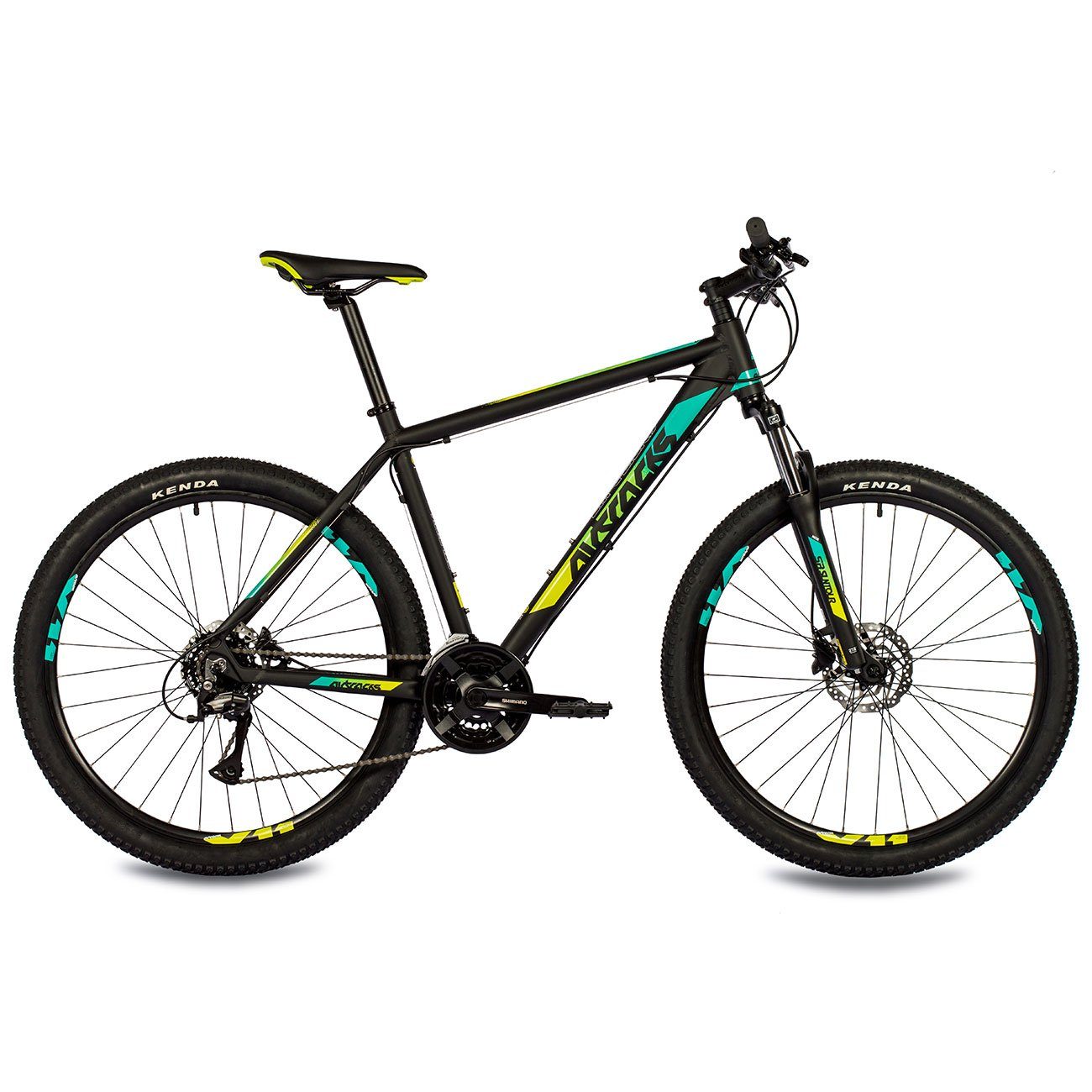 Airtracks Mountainbike Herren 27,5 Zoll MTB Mountainbike Hardtail Fahrrad MB.2725, 21 Gang, Kettenschaltung, Shimano ACERA RD-M360 - Rahmenhöhen 46cm und 51cm - Modelljahr 2025