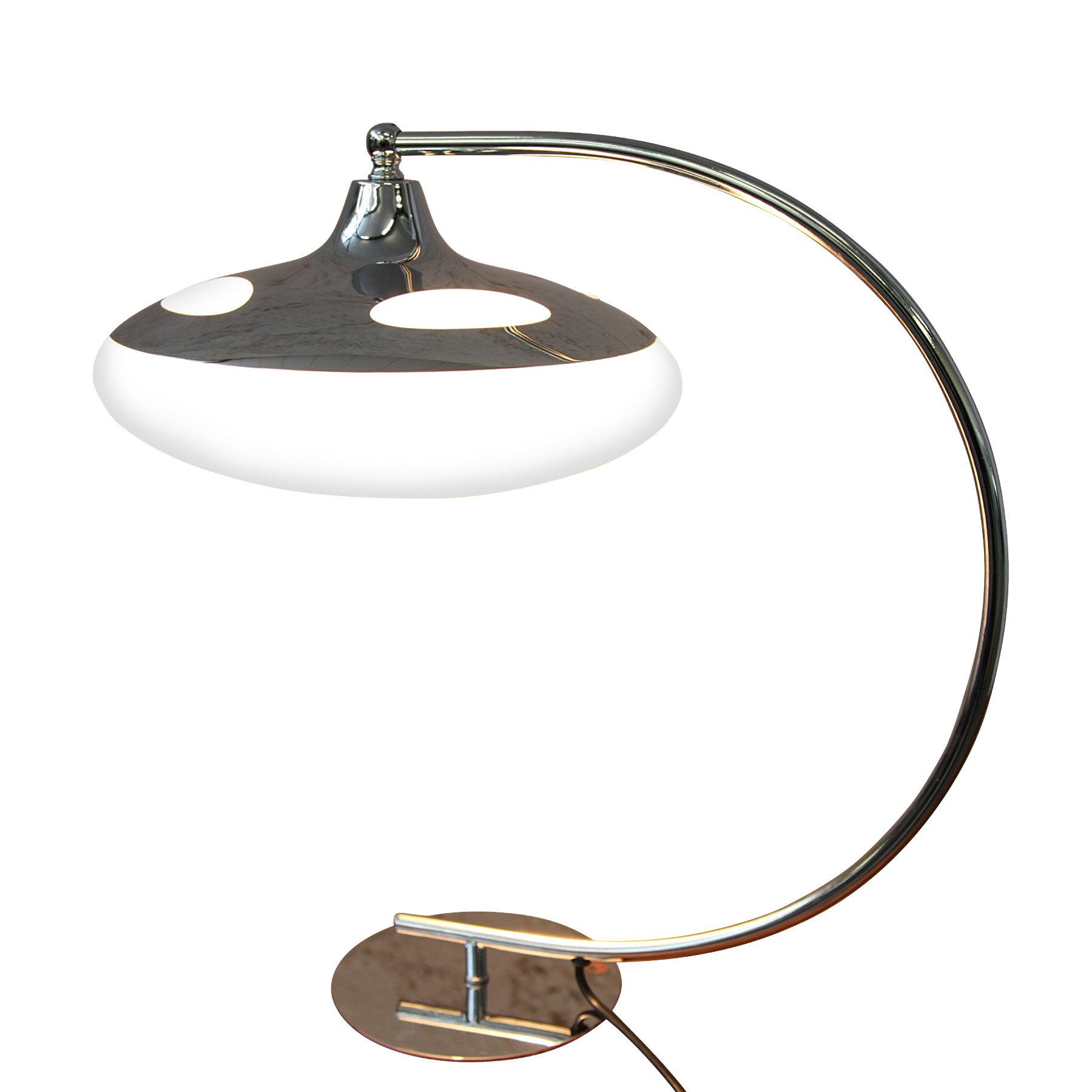 riess-ambiente Tischleuchte LUNA LOGO 45cm silber, ohne Leuchtmittel, Moder günstig online kaufen