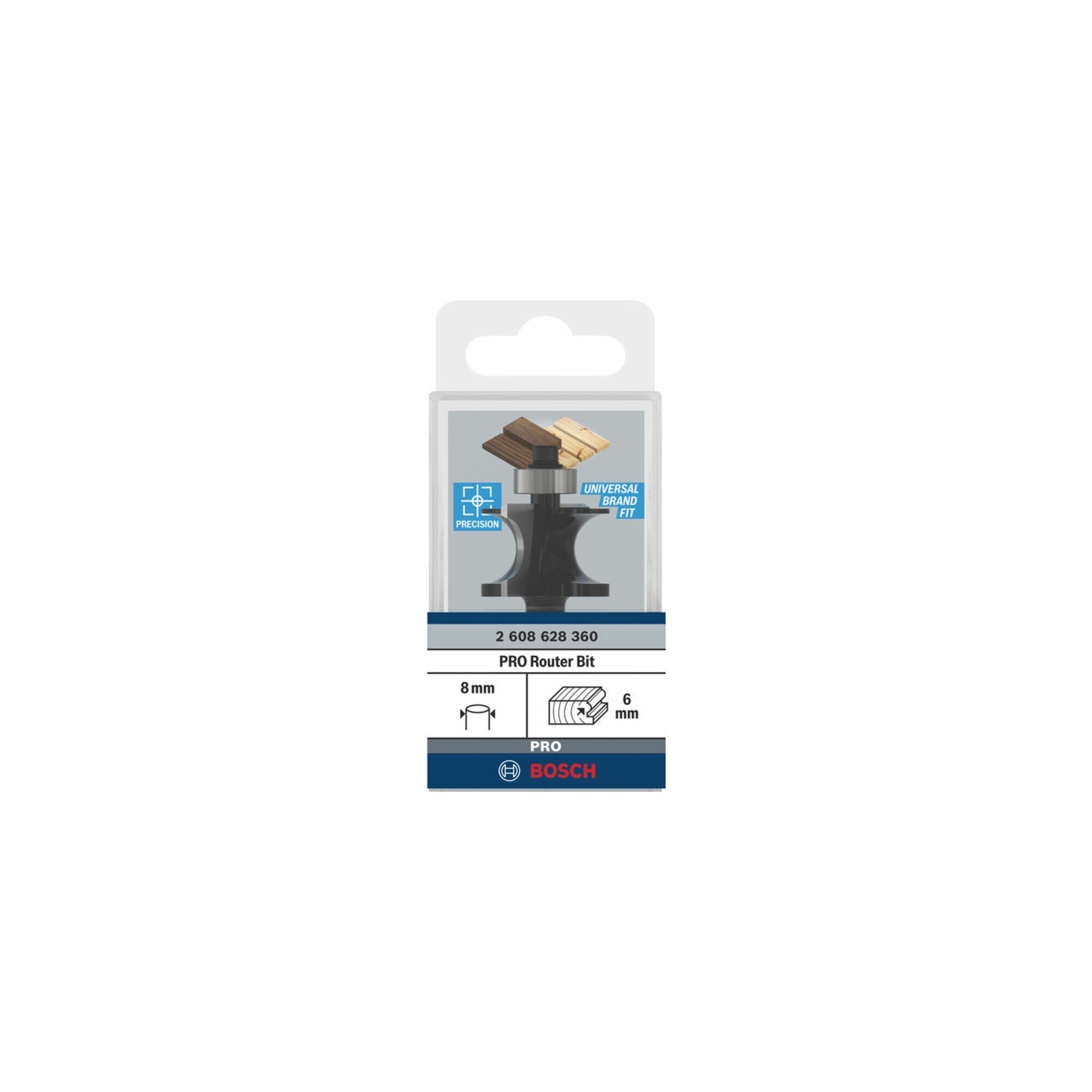 Bosch Professional Fräse Bosch Halbstabfräser Standard for Wood 8 mm 6 mm 19 mm 63 mm
