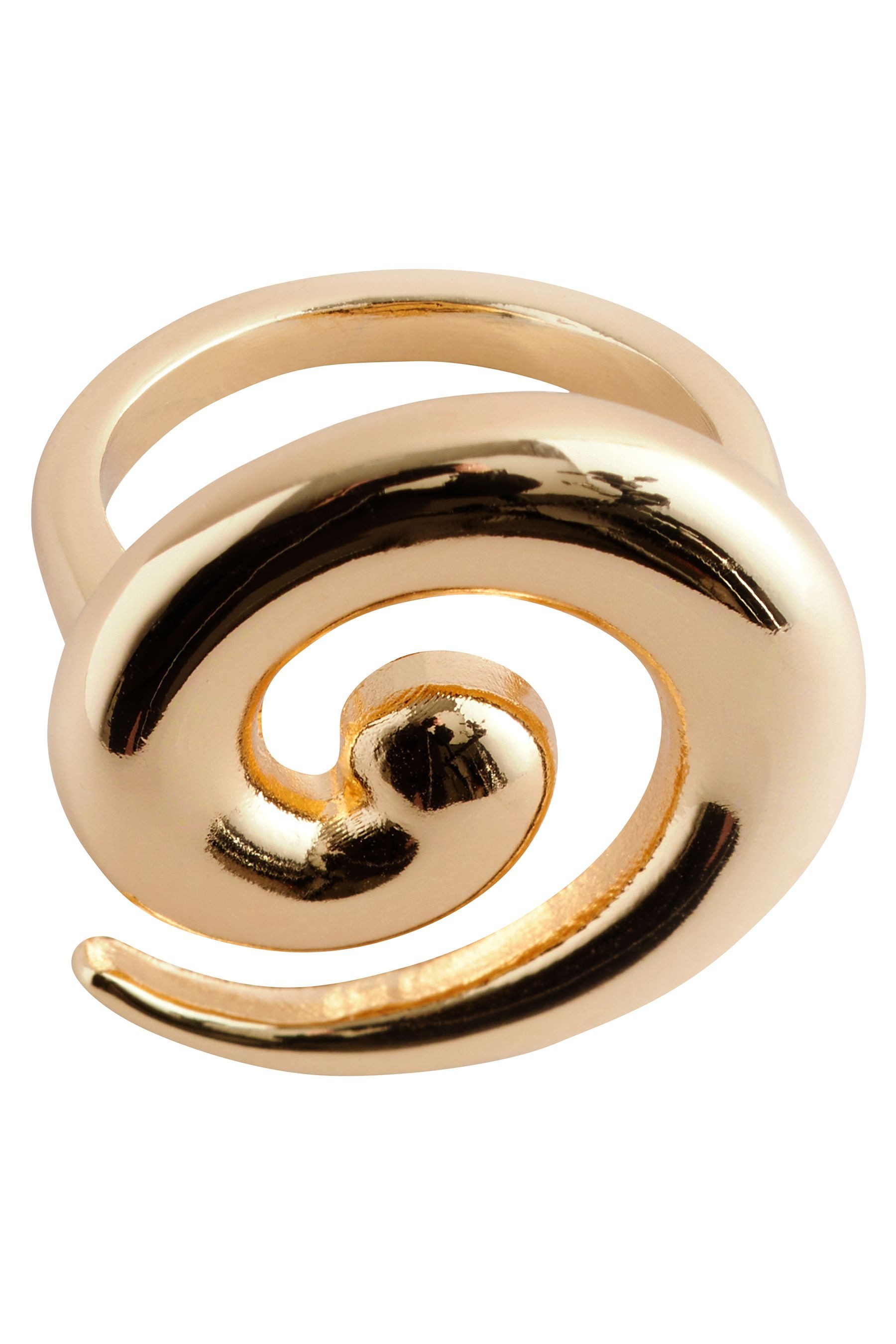 Fingerring Wirbelring mit recyceltem Zink