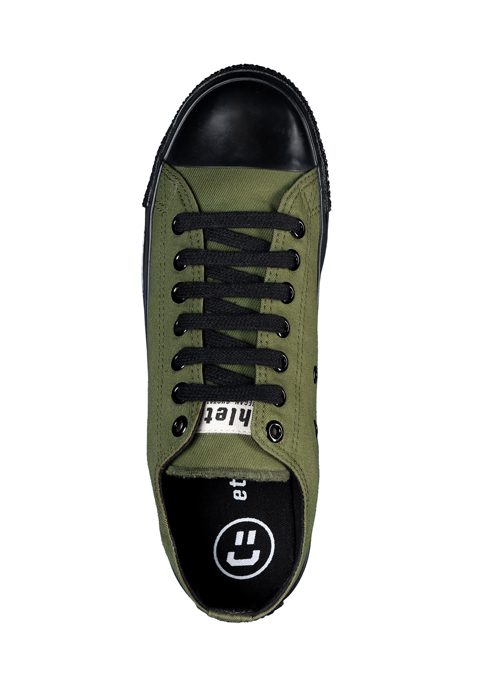 Fairtrade Black green black ETHLETIC Lo Produkt camping jet Cap Cut Sneaker