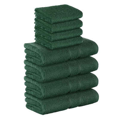 StickandShine Handtuch Set 4x Gästehandtuch 4x Handtücher als SET in verschiedenen Farben (8 Teilig) 100% Baumwolle 500 GSM Frottee 8er Handtuch Pack, 100% Baumwolle 500 GSM
