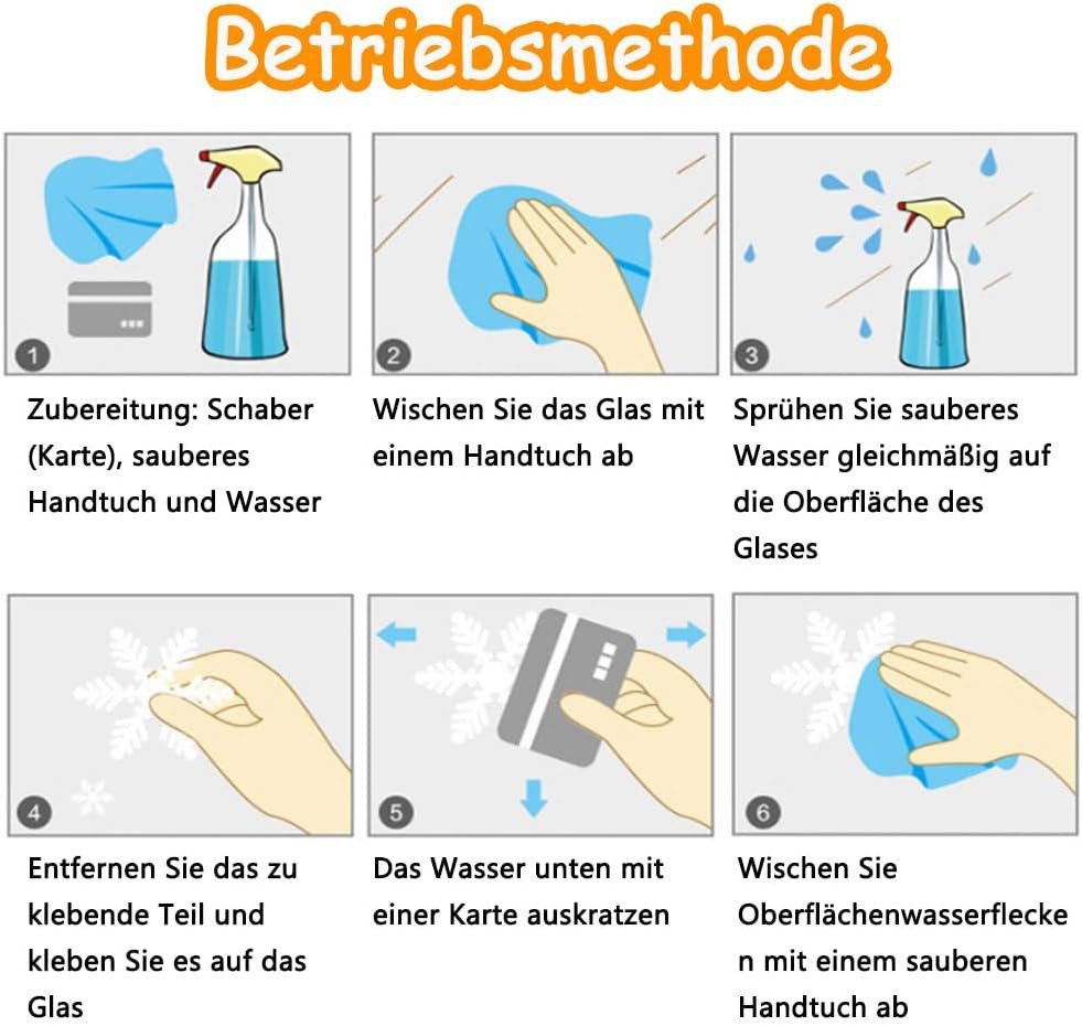 Bomiclss Fensterfolie Fensterbilder Herbst, Herbstdeko,Erntedankfest Fensterbilder, Selbstklebend Herbst Deko Aufklebe, für Fenster Kinderzimmer Cafés Halloween – Bild 5 von 5