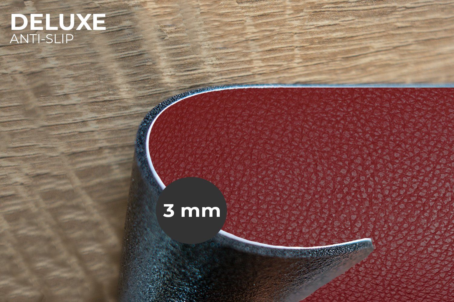 MuchoWow Platzset Leder - Lederoptik/print - Rot - Leicht, (6-St), Platzset günstig online kaufen