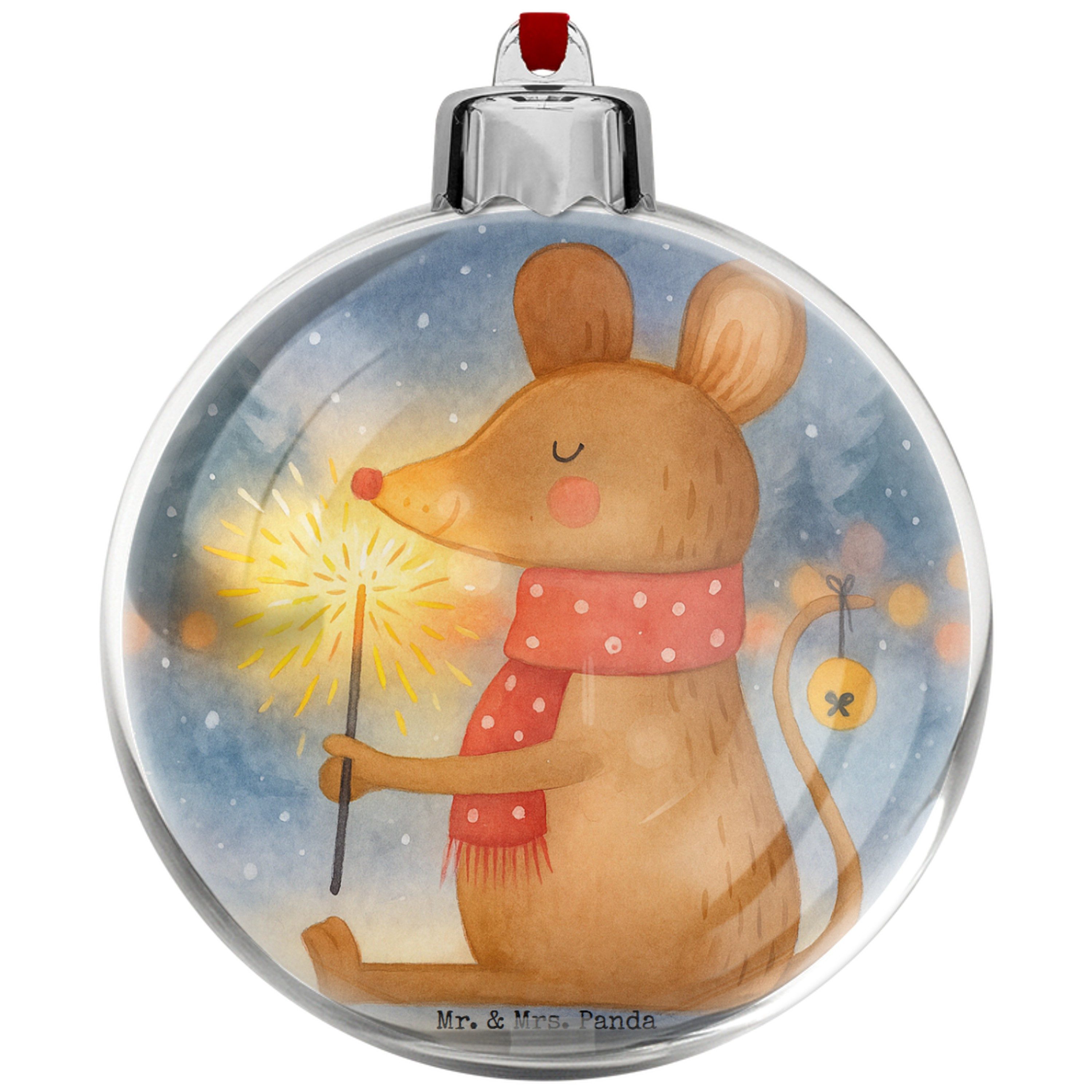 Mr. & Mrs. Panda Christbaumschmuck Maus Weihnachten Design, christbaumkugel, Weiß, Winter, Weihnachtsmot, deko kugel Weihnachtswunder Dekokugel