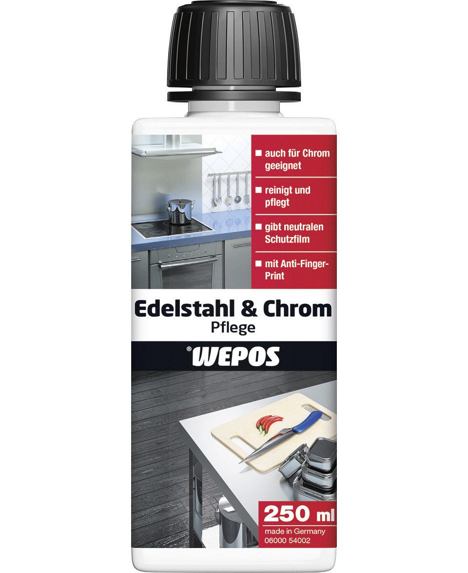 WEPOS CHEMIE GMBH Wepos Edelstahl & Chrompflege 250 ml Universalreiniger