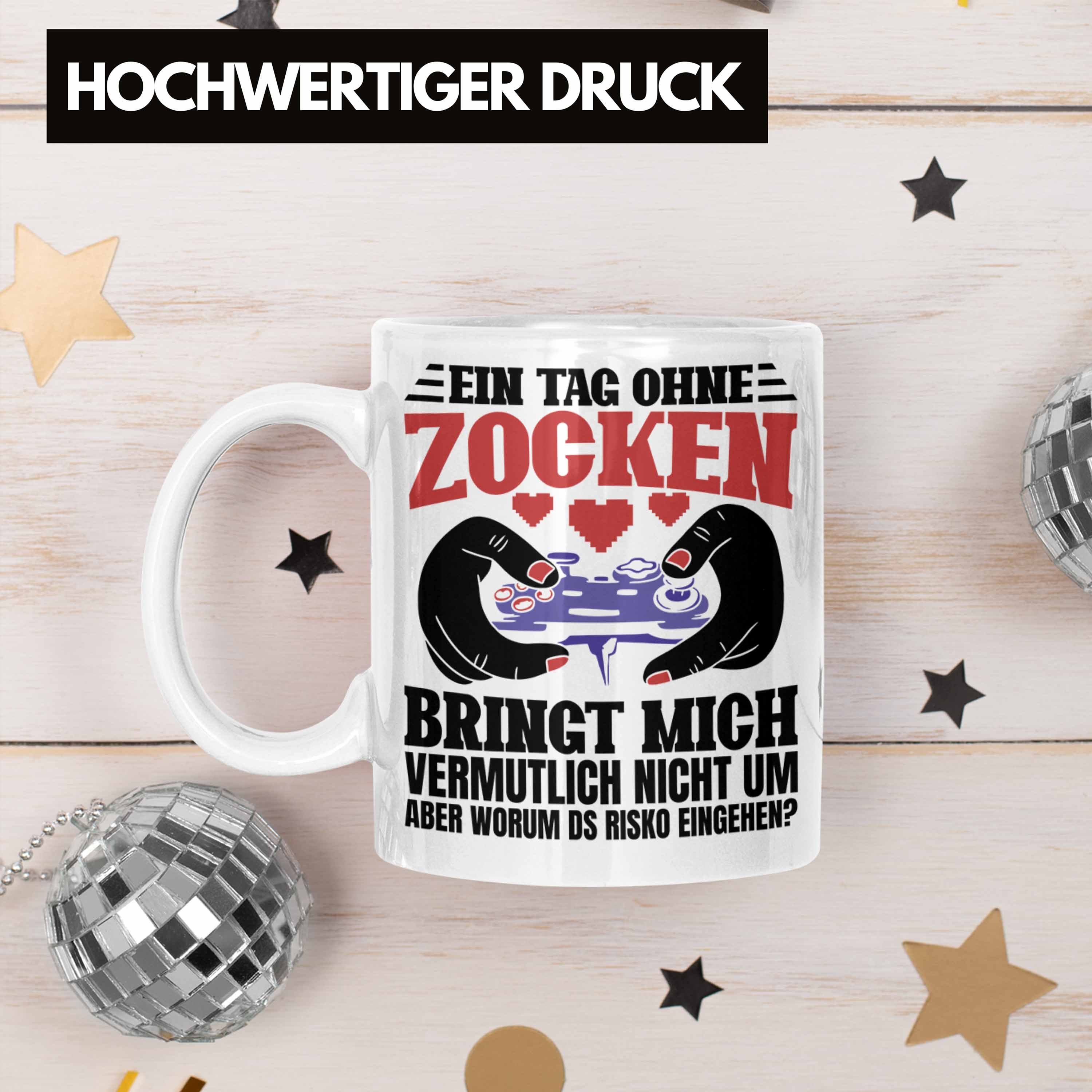 Gamer Tasse - Tasse Lustige Zocker Geschenk Weiss Tag Ein Gamer Gamergirl Geburtstag Trendation Zocken Trendation Ohne Geschenkidee