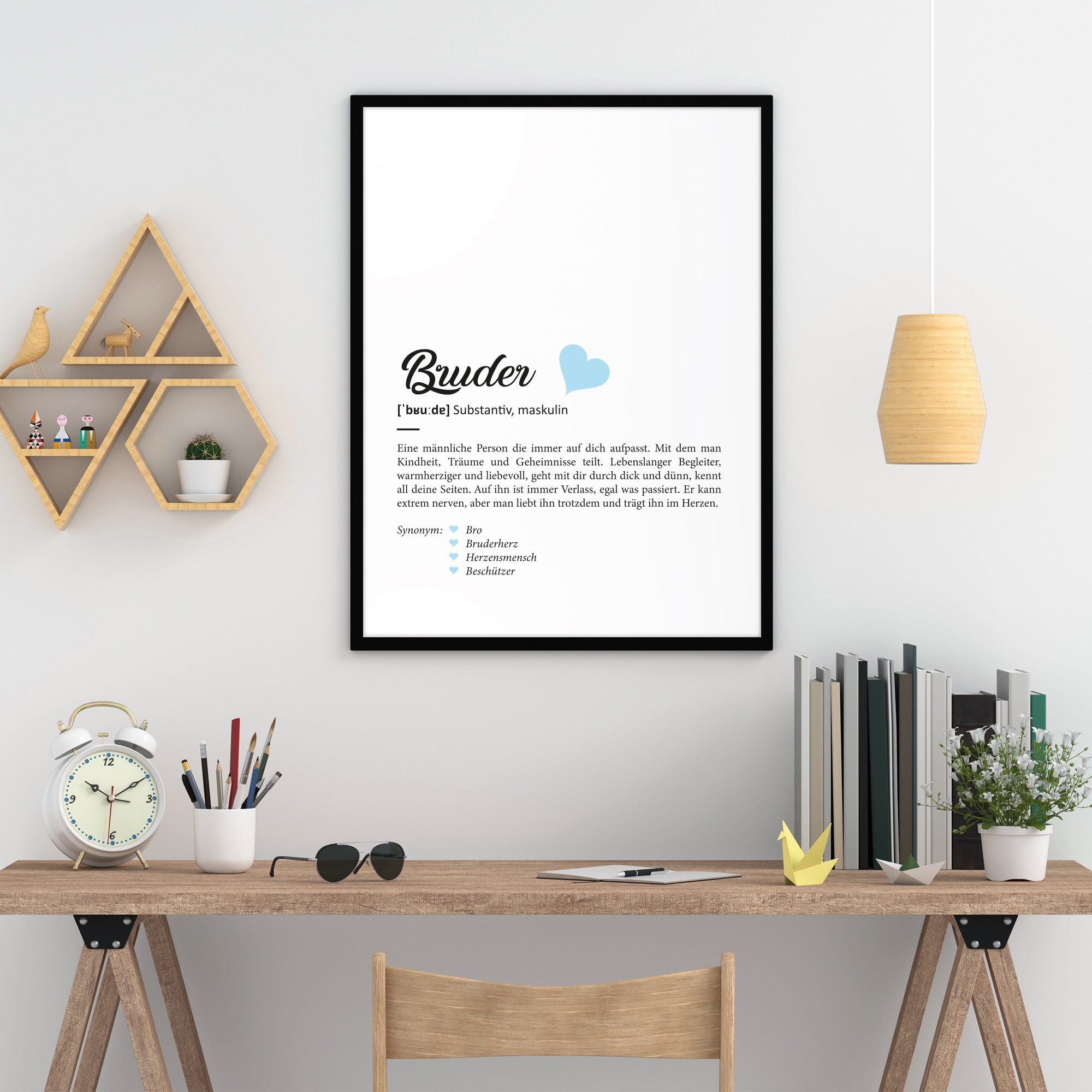 GRAVURZEILE Poster Definition Poster, Kunstdrucke auf DIN A4 Foto-Papier, B günstig online kaufen