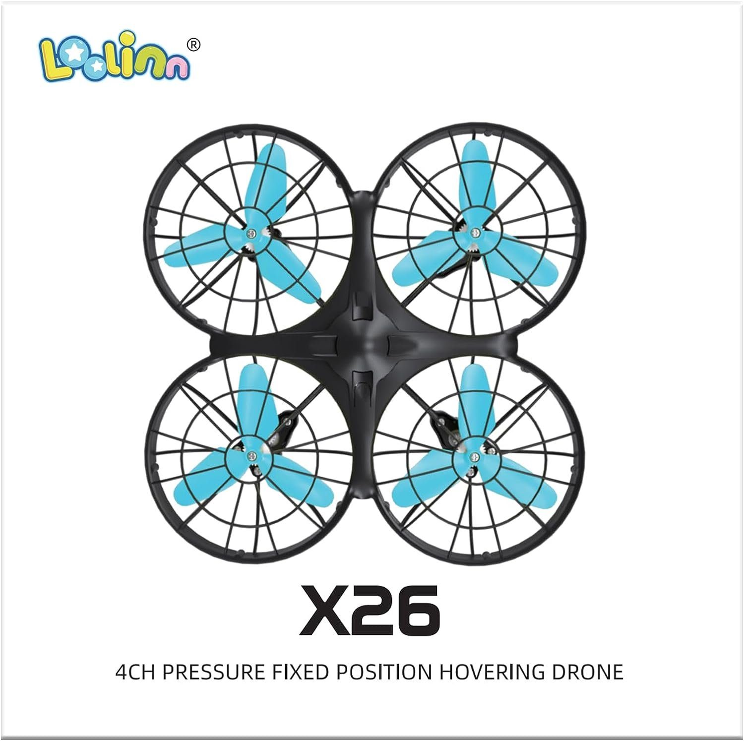 Flips Quadrocopter Drohne 360° RC Kinder Geschenk Antikollision) Loolinn (Mini