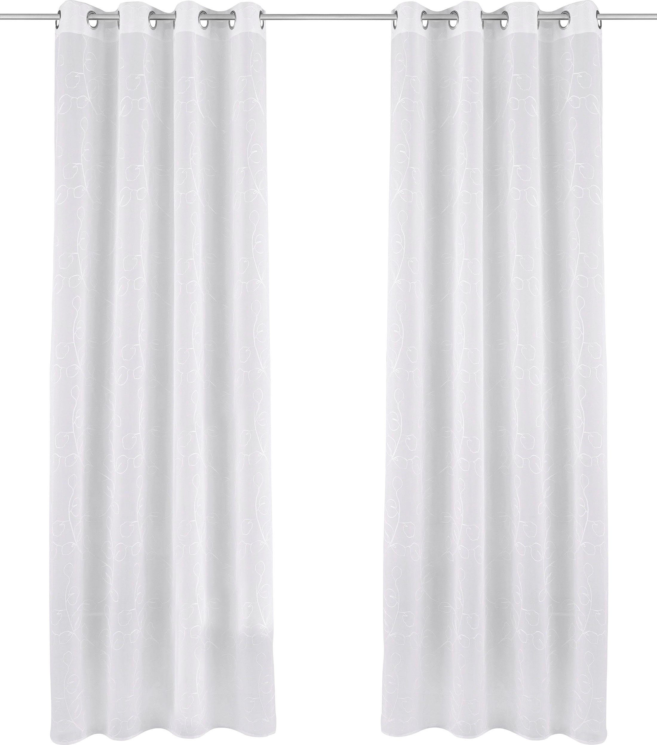 Home affaire Gardine Adele (1 St), Ösen, transparent, Voile, transparent, m günstig online kaufen