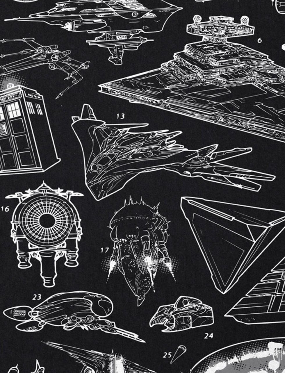 Viper sci-fi Kinder T4RD1S schwarz Print-Shirt T-Shirt Space style3 Ships