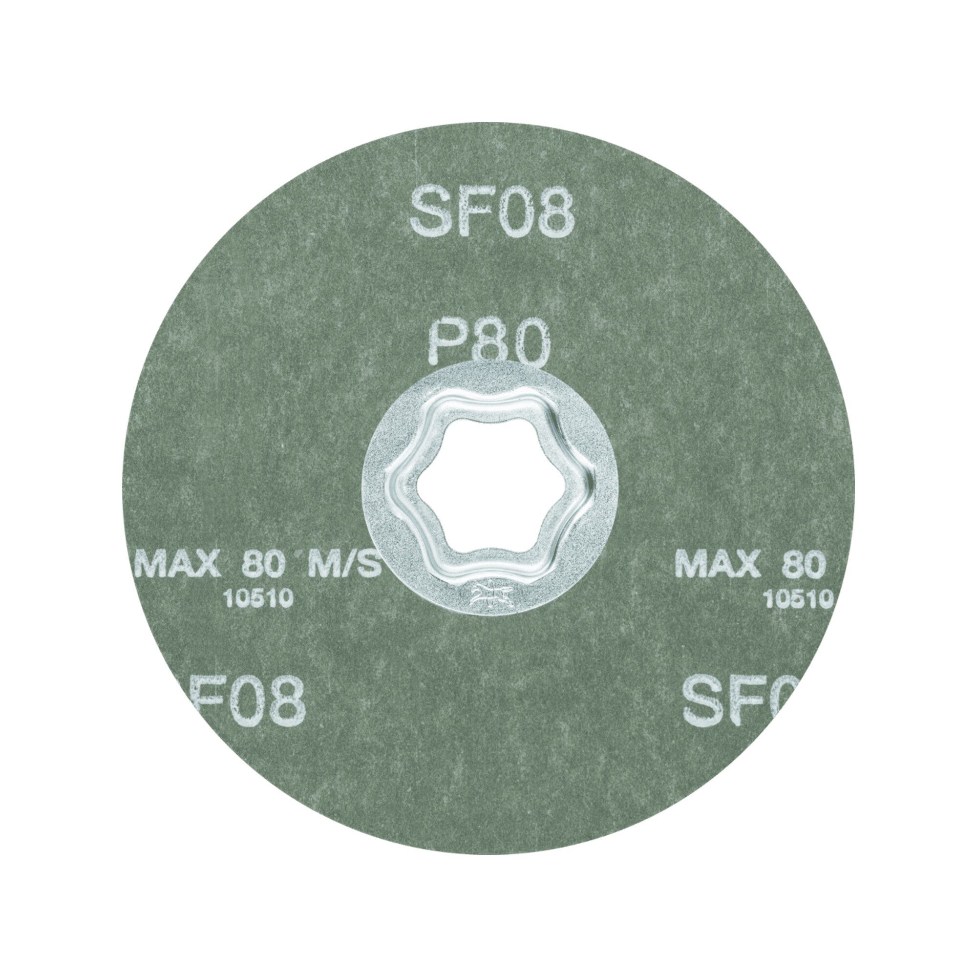 Pferd Schleifscheibe PFERD TOOLS COMBICLICK SiC Fiberscheibe Ø 115 mm SIC80 für harte NE Me