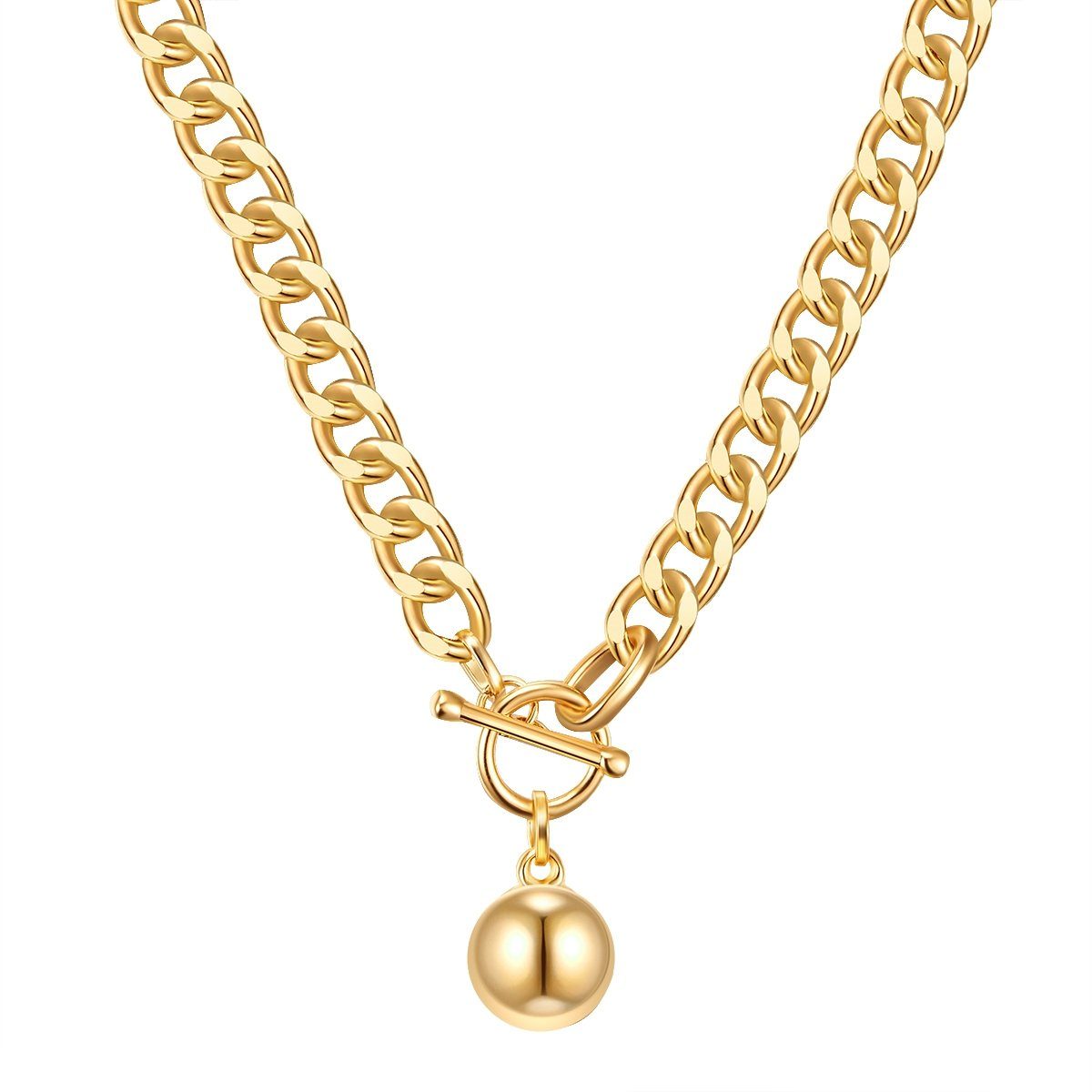 Lulu & Jane Collier Kette gelbgold