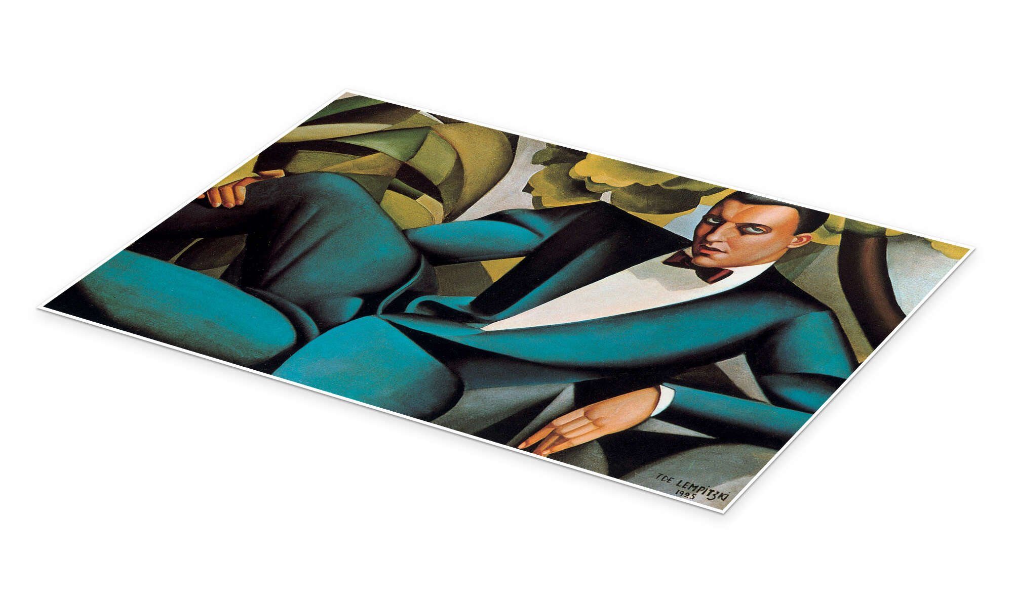 Posterlounge Wandbild Portrait des Marquis d'Afflitto, Tamara de Lempicka, erhältlich als Poster, Leinwandbild, Wandsticker oder Acrylglasbild