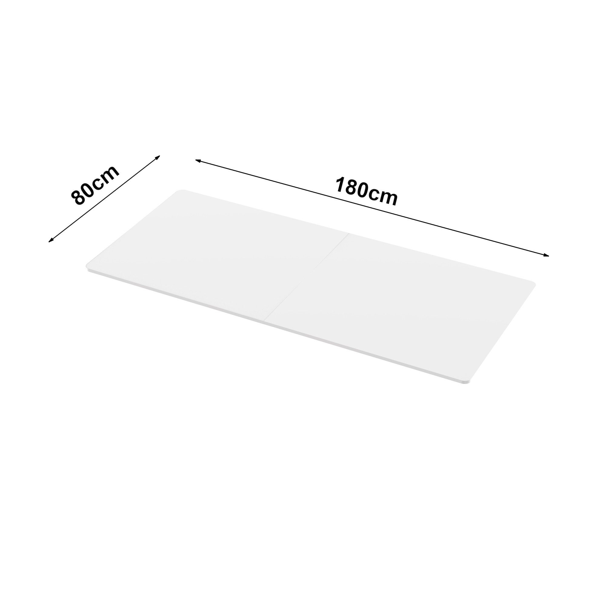 pro.tec Tischplatte, »Kirkkonummi« zweiteilig aus Spanplatte 180x80cm Weiß