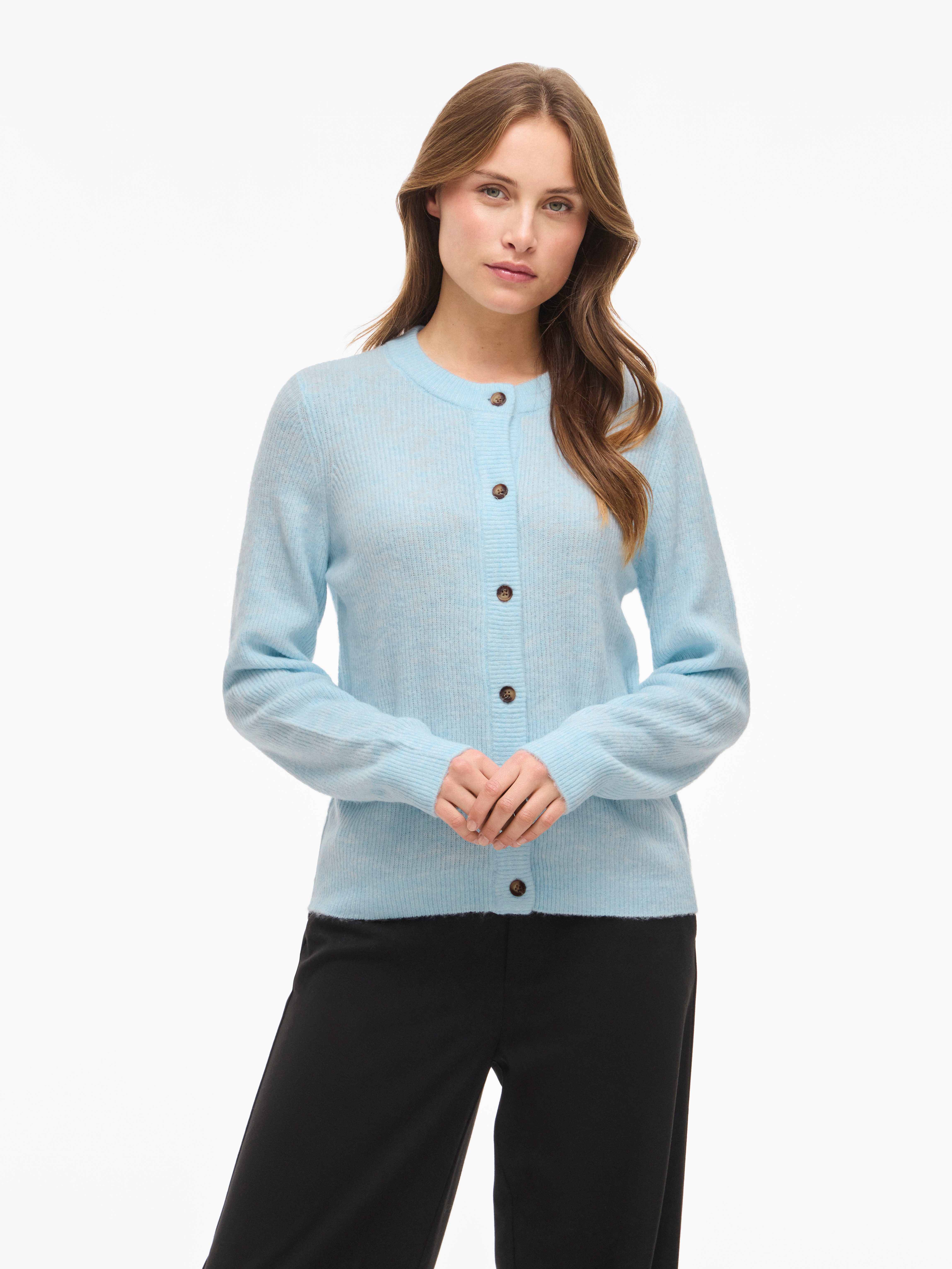 Vila Strickjacke VIVIOLI O-NECK RIB KNIT CARDIGAN-NOOS günstig online kaufen