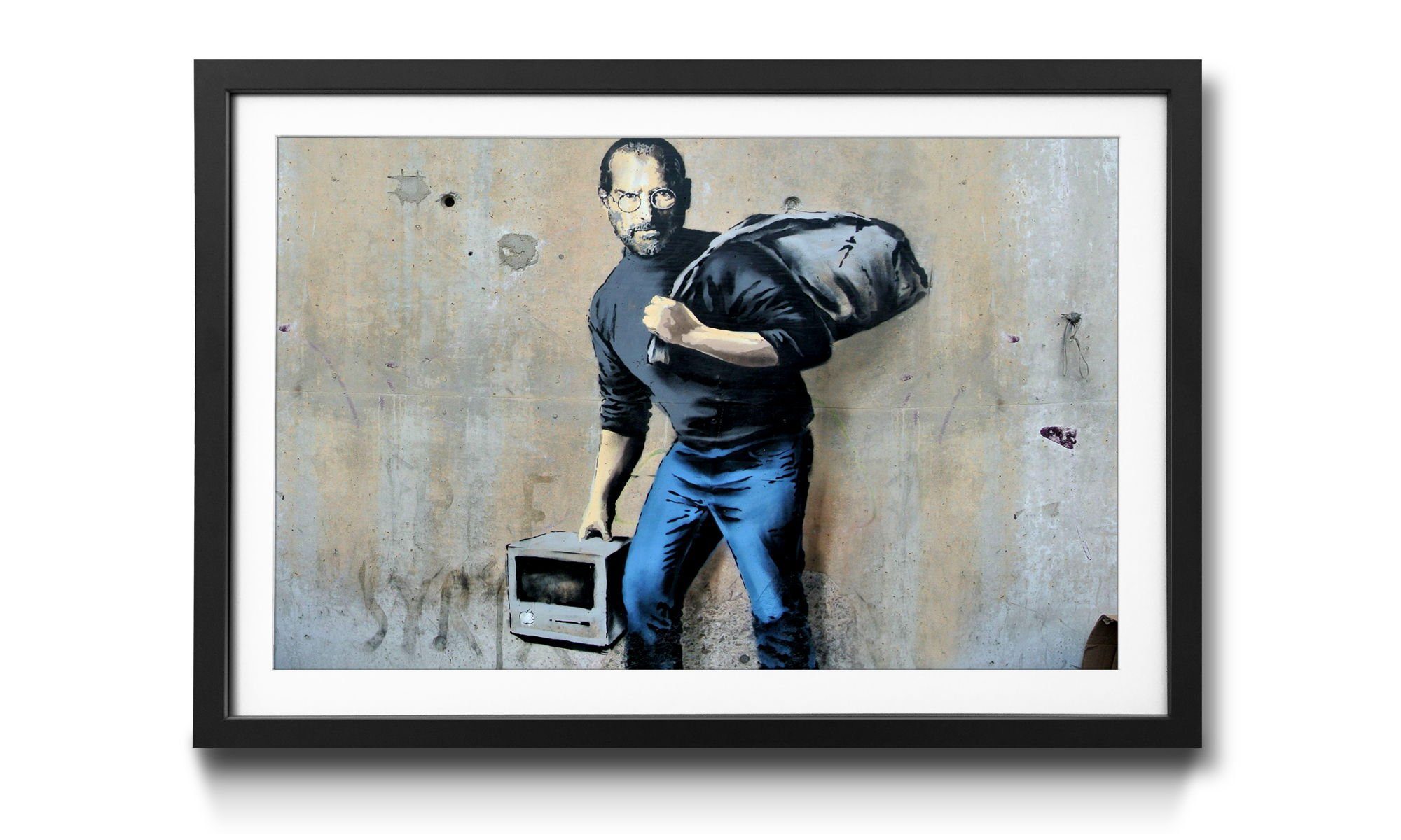 WandbilderXXL Kunstdruck 4 Wandbild, Größen in erhältlich Apple Banksy, Steve