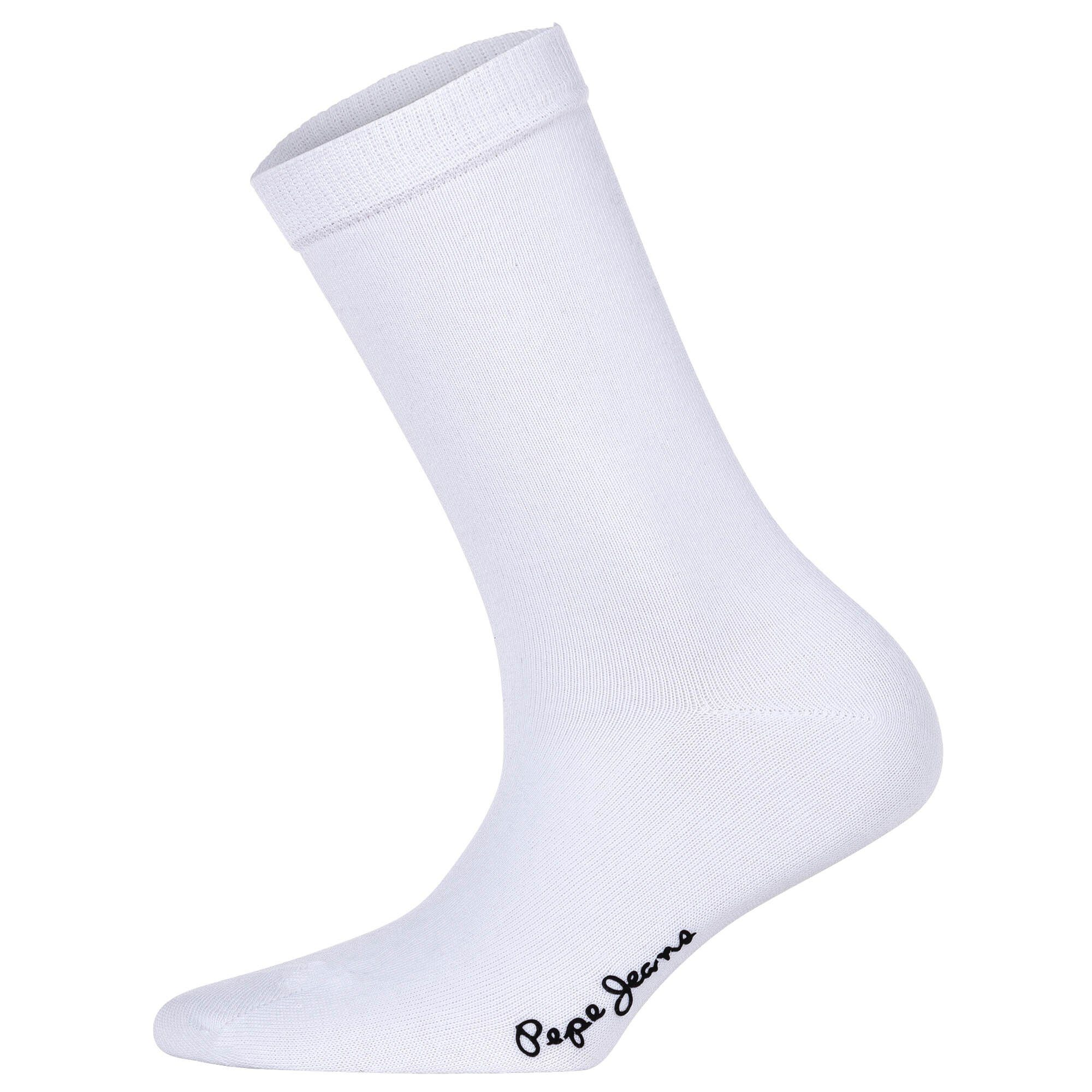 CR Pepe Damen 3er Socken PEPE Kurzsocken Jeans 3P, Schwarz/Grau/Weiß - Logo Pack