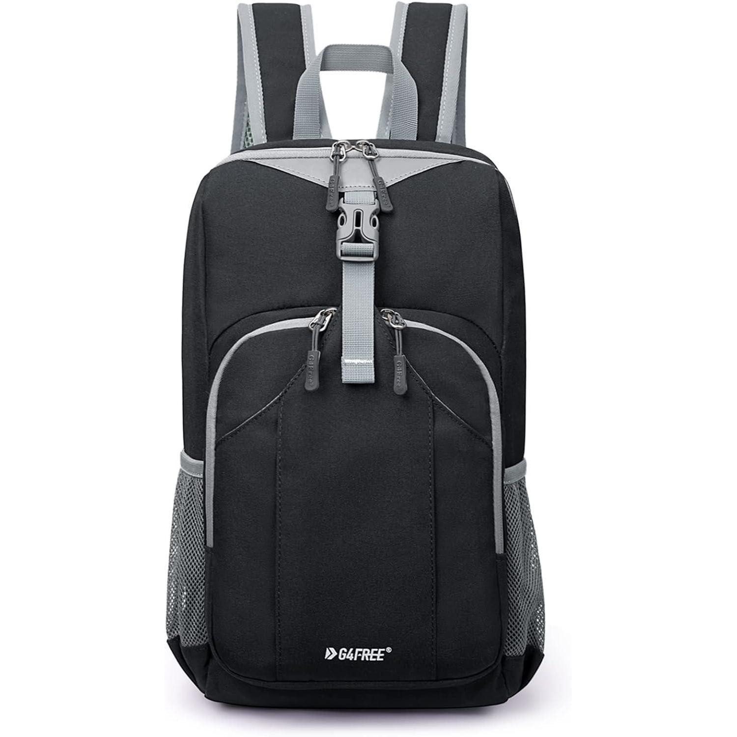 LuxusKollektion Tagesrucksack Rucksack Daypack Wandern Radfahren Herren Damen Mehrzweck 10L Schwarz