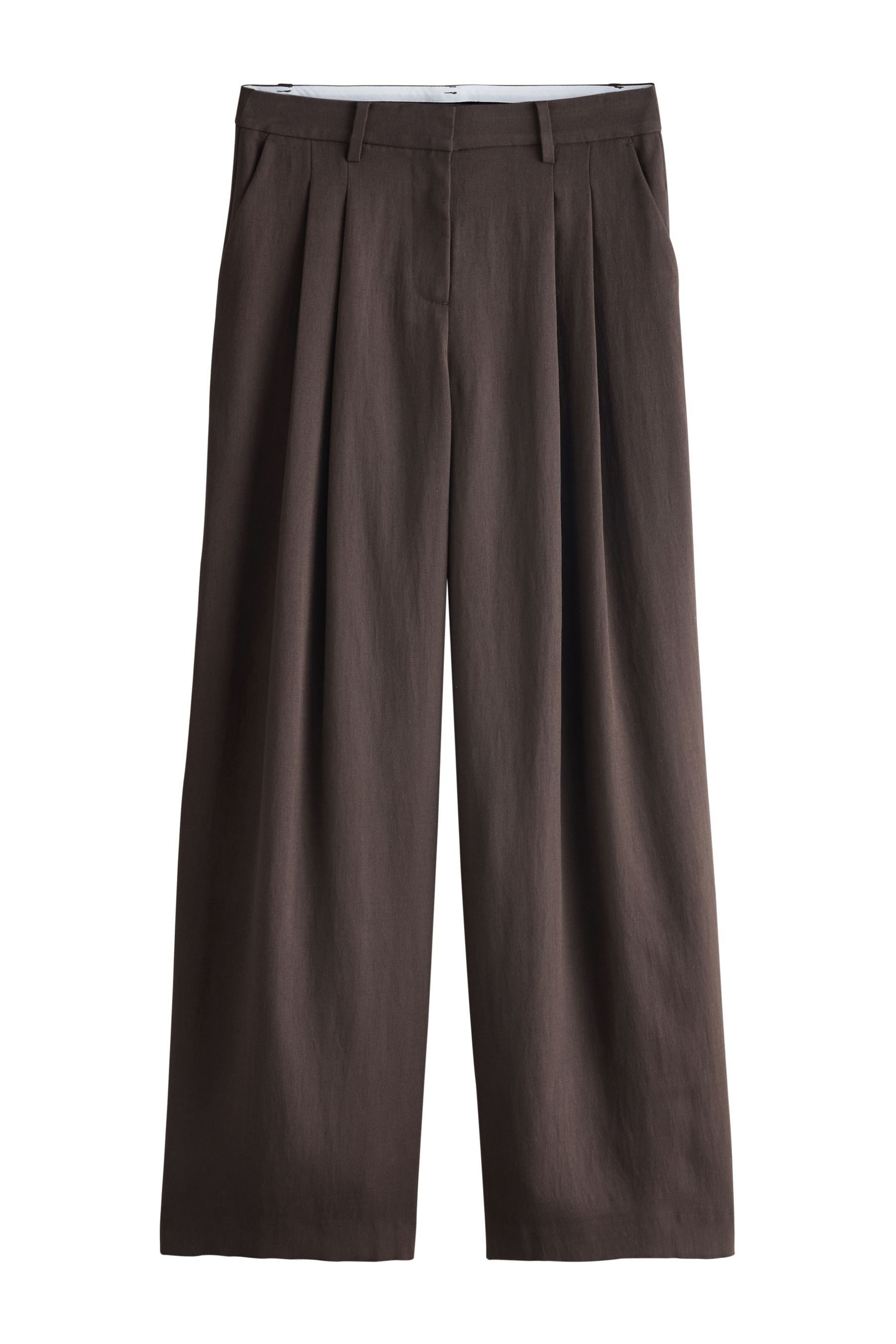 Next Anzughose Palazzo-Hose in Knitteroptik (1-tlg)