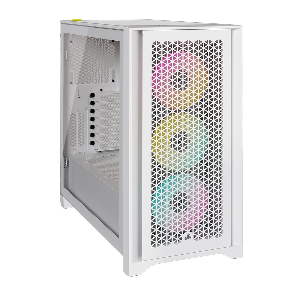 PC-Gehäuse iCUE 4000D RGB Airflow Mid-Tower, True White