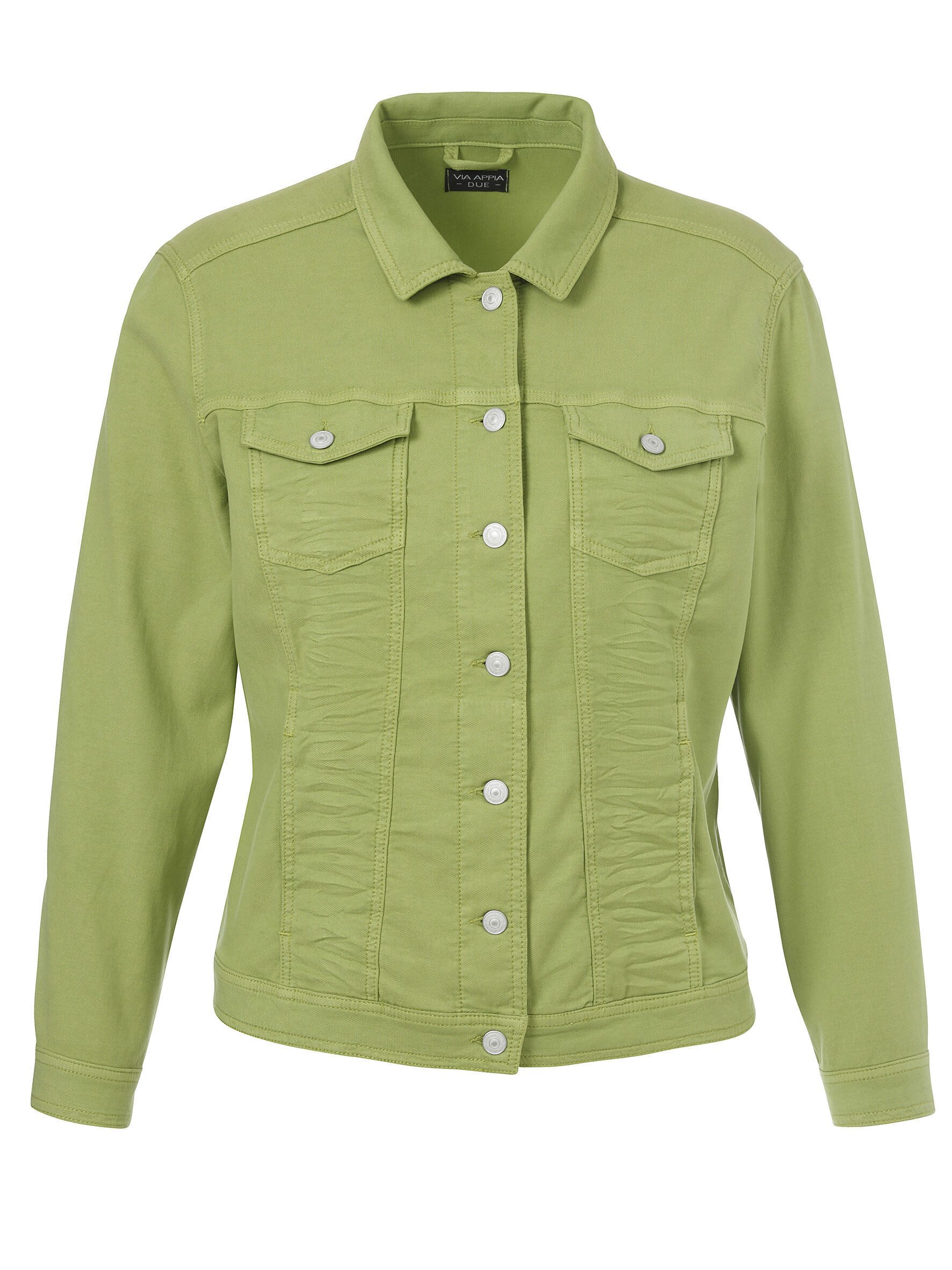 VIA APPIA DUE Jeansjacke mit modischem Crash-Effekt