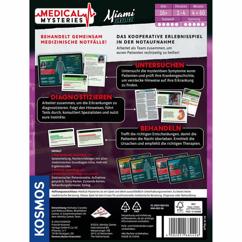 Kosmos Spiel Medical Mysteries Miami
