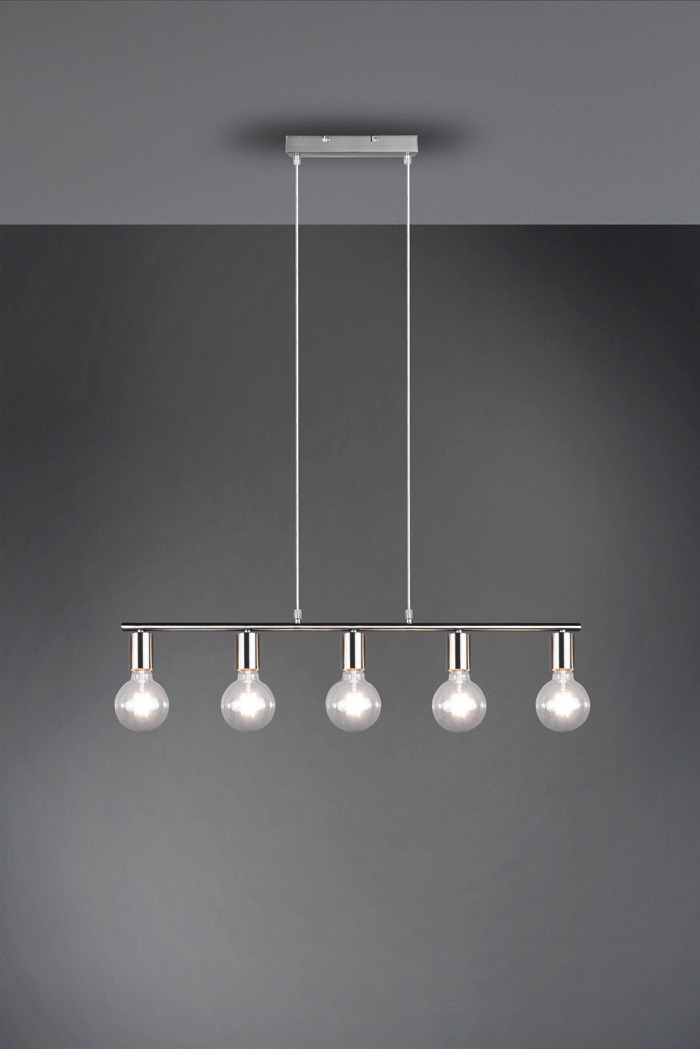 Küche frei und E27-Leuchtmittel Leuchtmittel, Leuchten Pendelleuchte ideal ohne wählbar, für Wohnbereich Reality TRIO VANNES, Leuchten