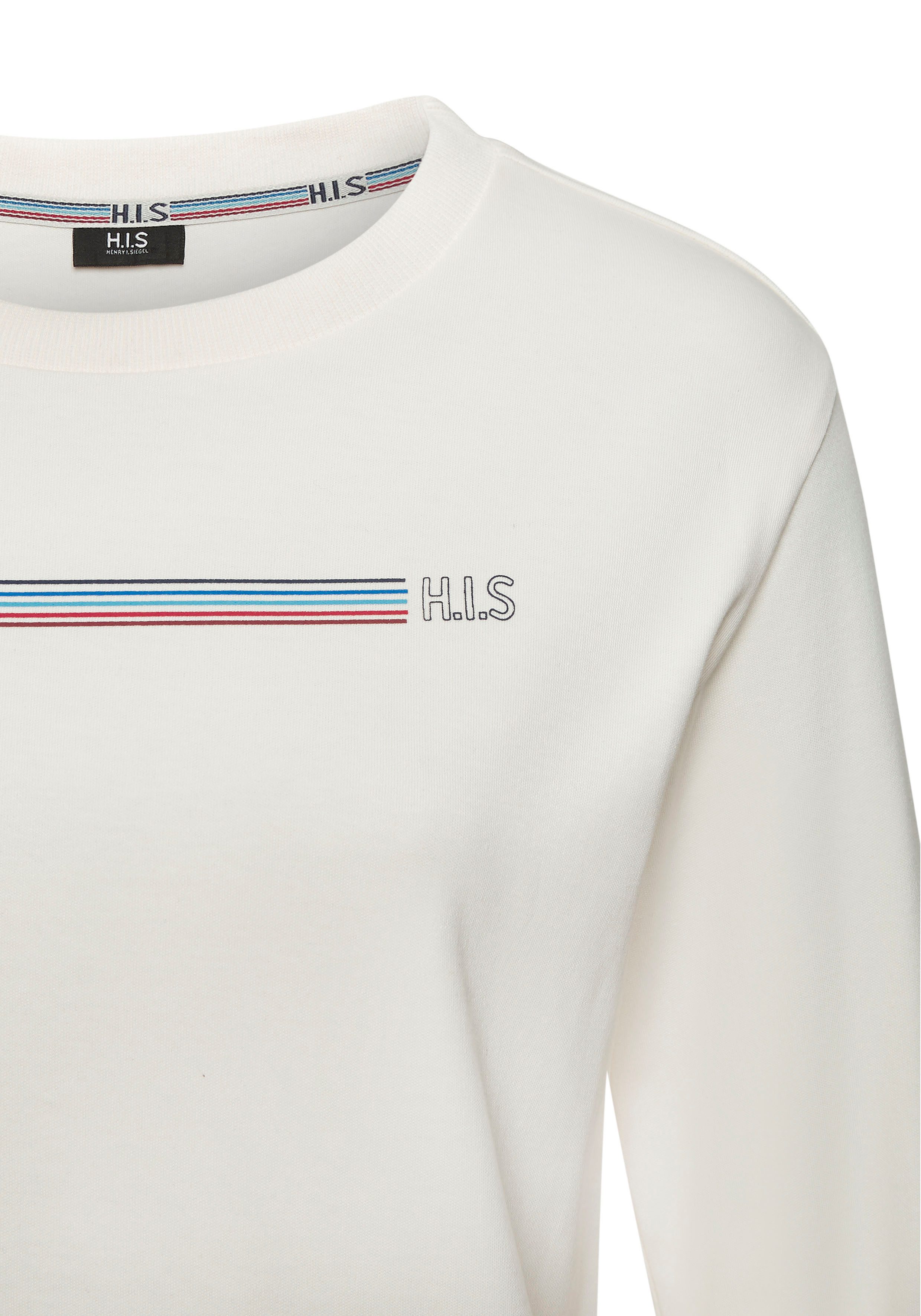 H.I.S Sweatshirt Basic mit Logodruck, Loungewear