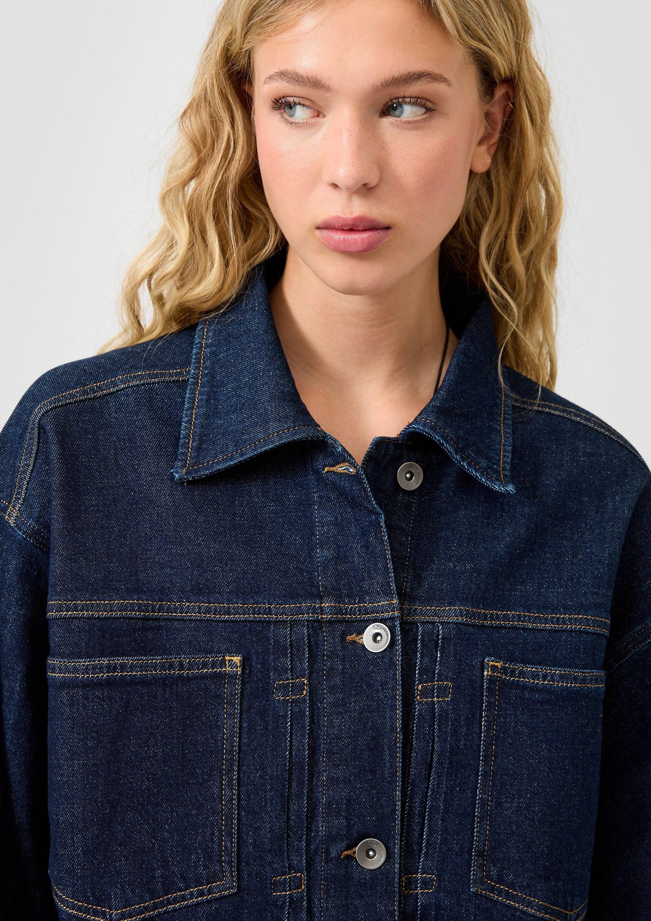 QS Funktionsjacke Indoor-Jacke Denimjacke – Bild 4 von 5