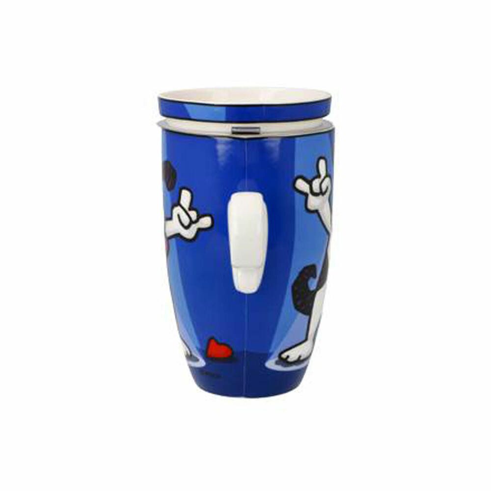 Goebel Tasse mit Deckel und Sieb Ed Heck - Rock On, Fine Bone China