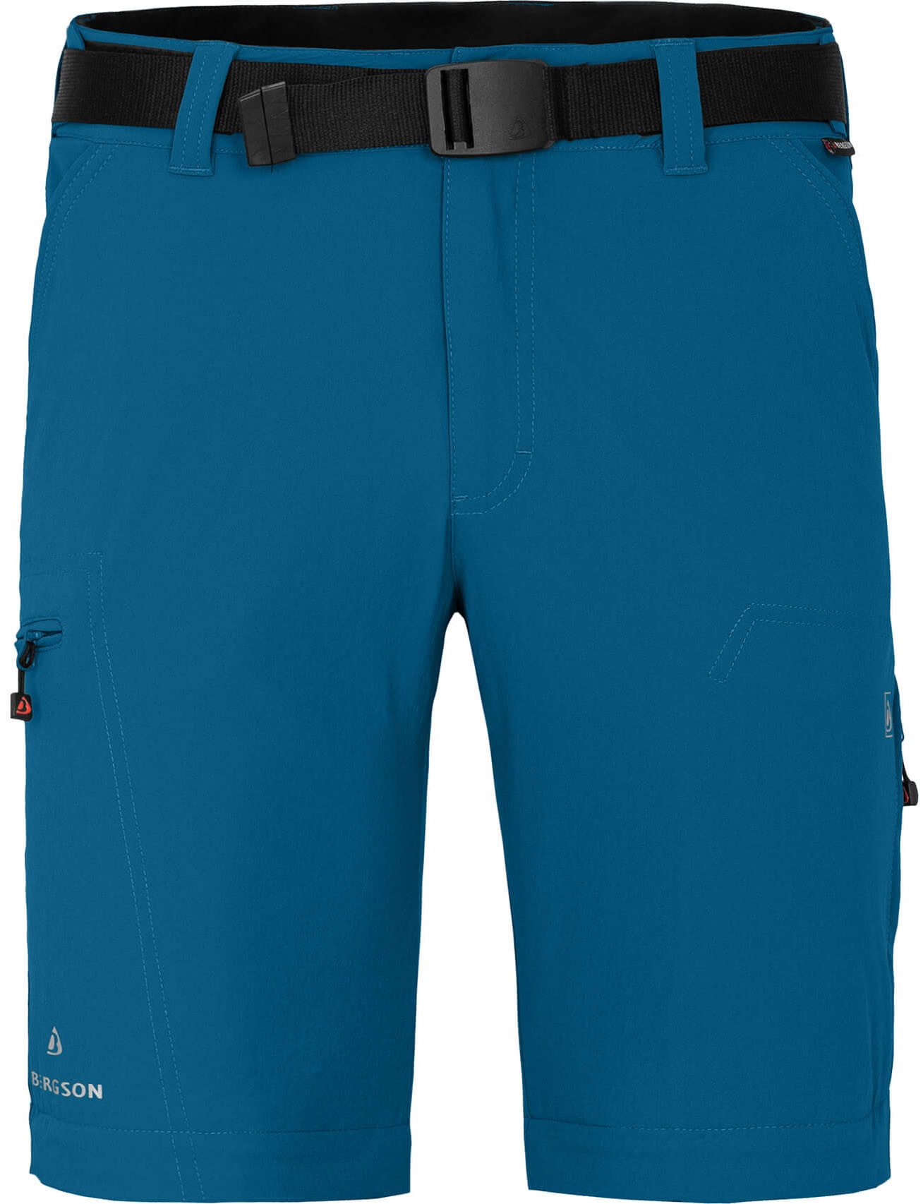 Bergson Outdoorhose QUEENSLAND Doppel Zipp-Off mit T-ZIPP Herren Wanderhose, vielseitig, pflegeleicht, Langgrößen, Saphir blau