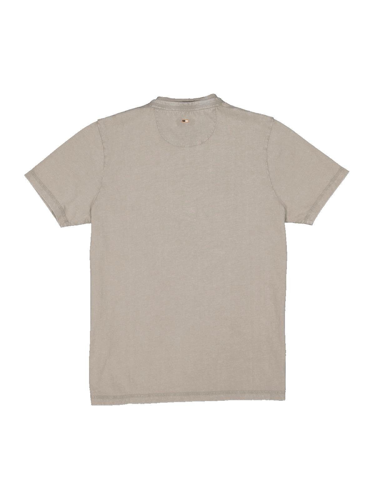 T-Shirt Baumwolle Henley-Shirt adani emilio aus