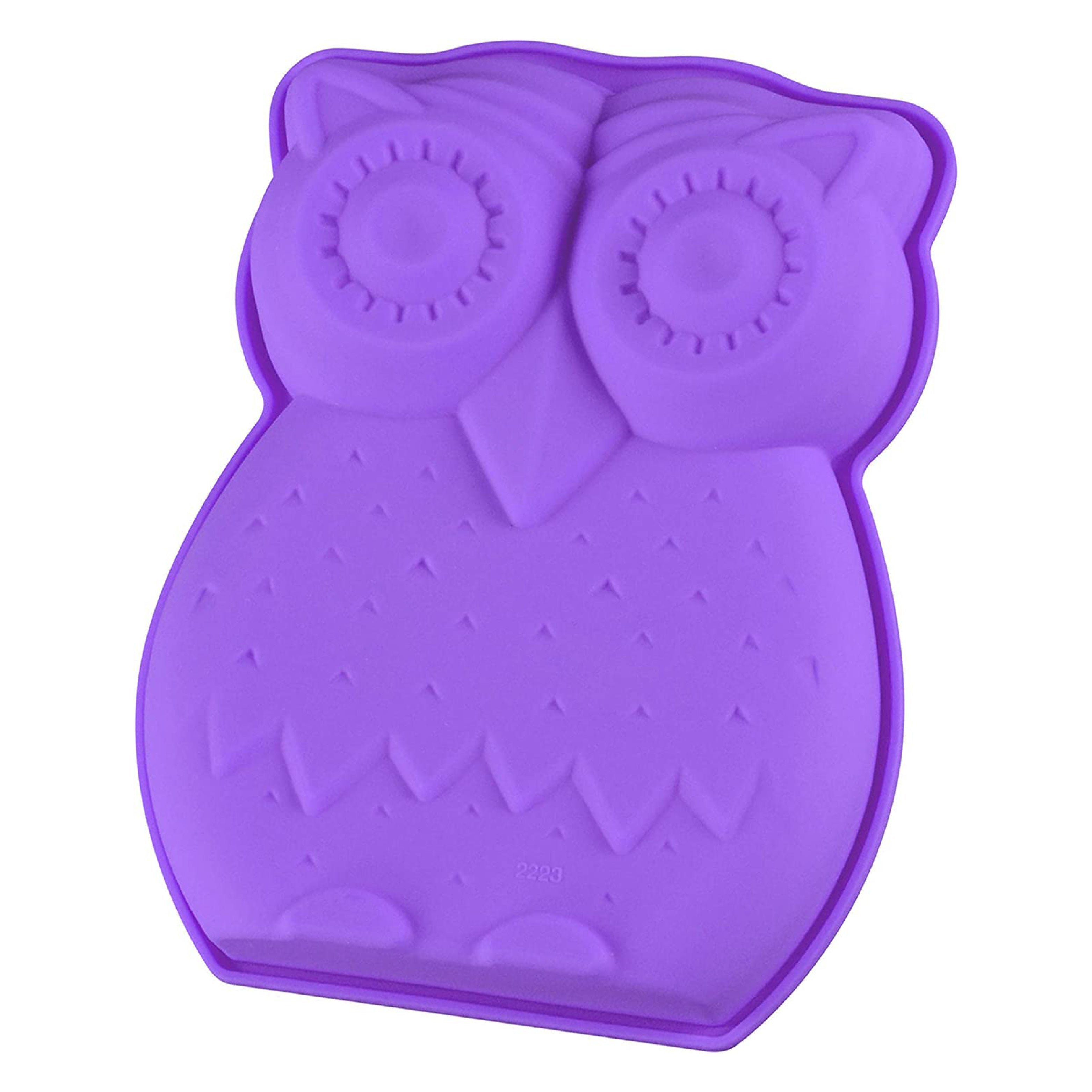wisefood Backform Silikonform Kuchen Eule - lila 18x15x4cm, (1-tlg)