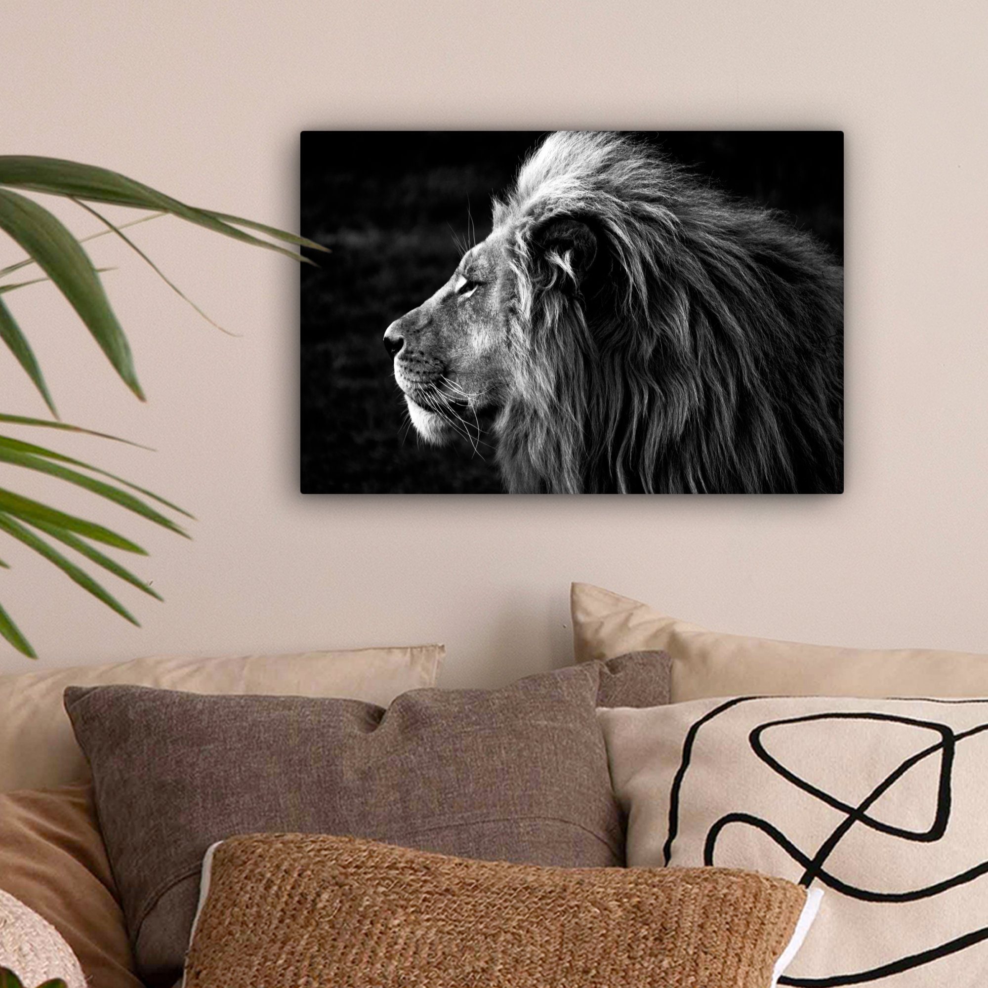 OneMillionCanvasses® Leinwandbild Tiere - Schwarz - günstig online kaufen