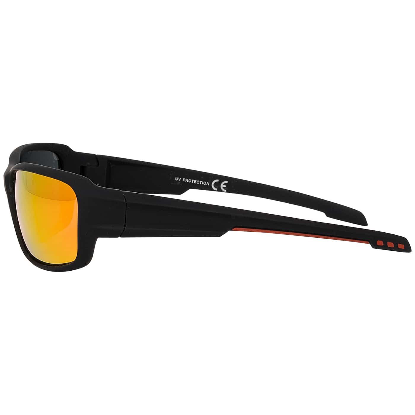 Sonnenbrille, Linsen mit Sportbrille Sportliche Eyewear Unisex blauen (1-St), BEZLIT und schwarzen grünen, roten Designer