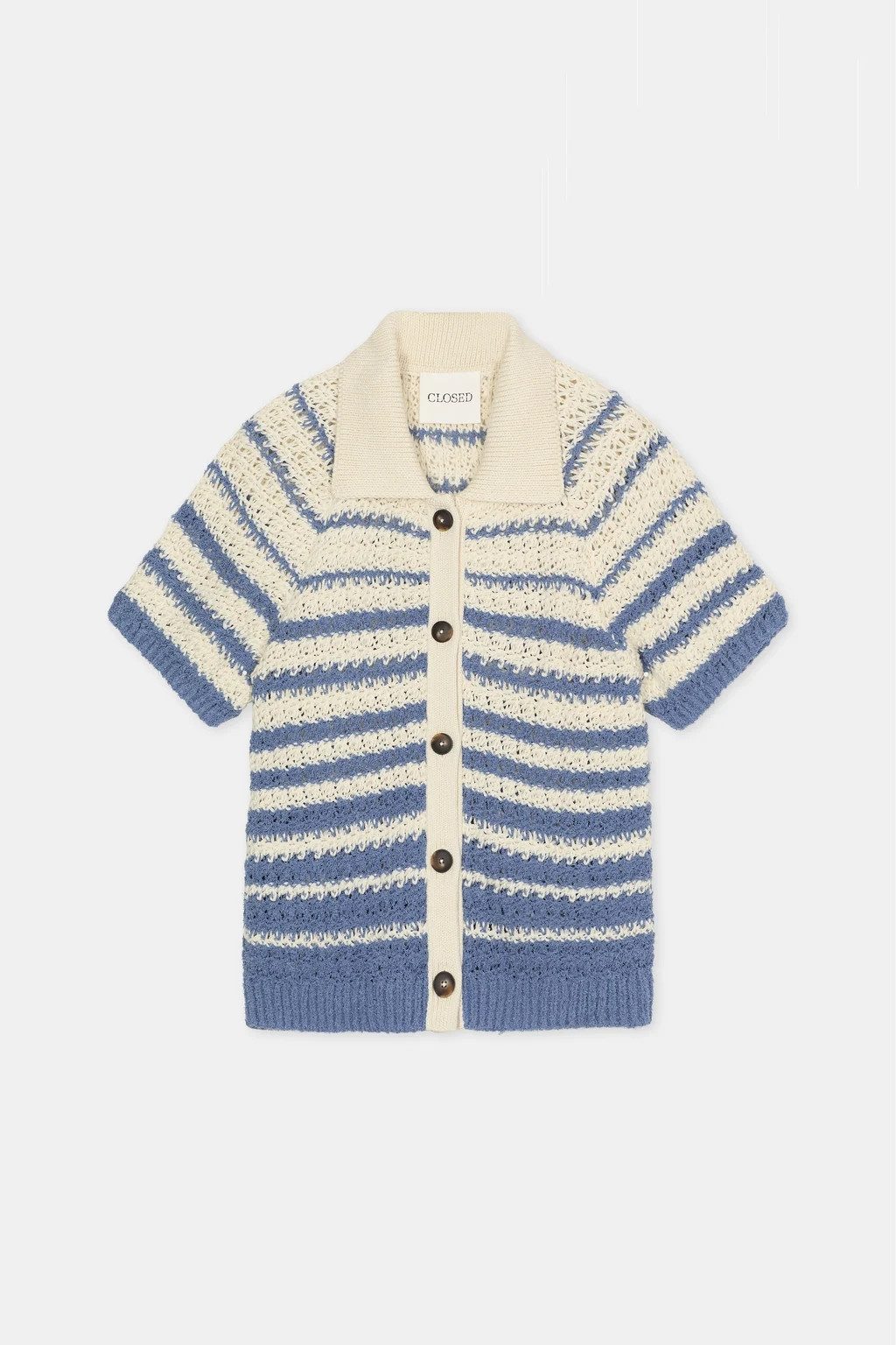 CLOSED Strickpullover Short sleeve polo cardigan