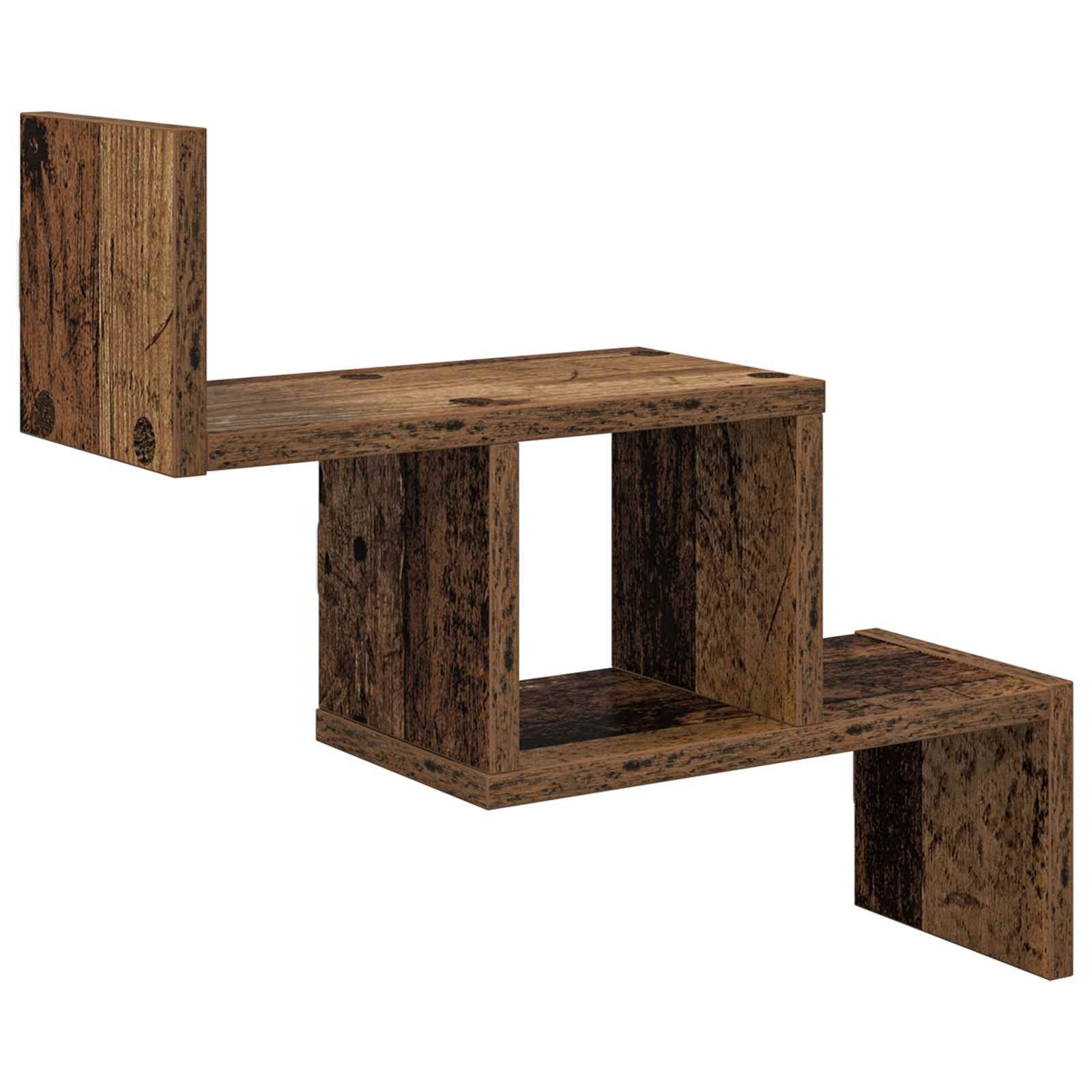 vidaXL Regal Wandregal Altholz 48 x 15 x 42 cm Holzwerkstoff, 1-tlg.