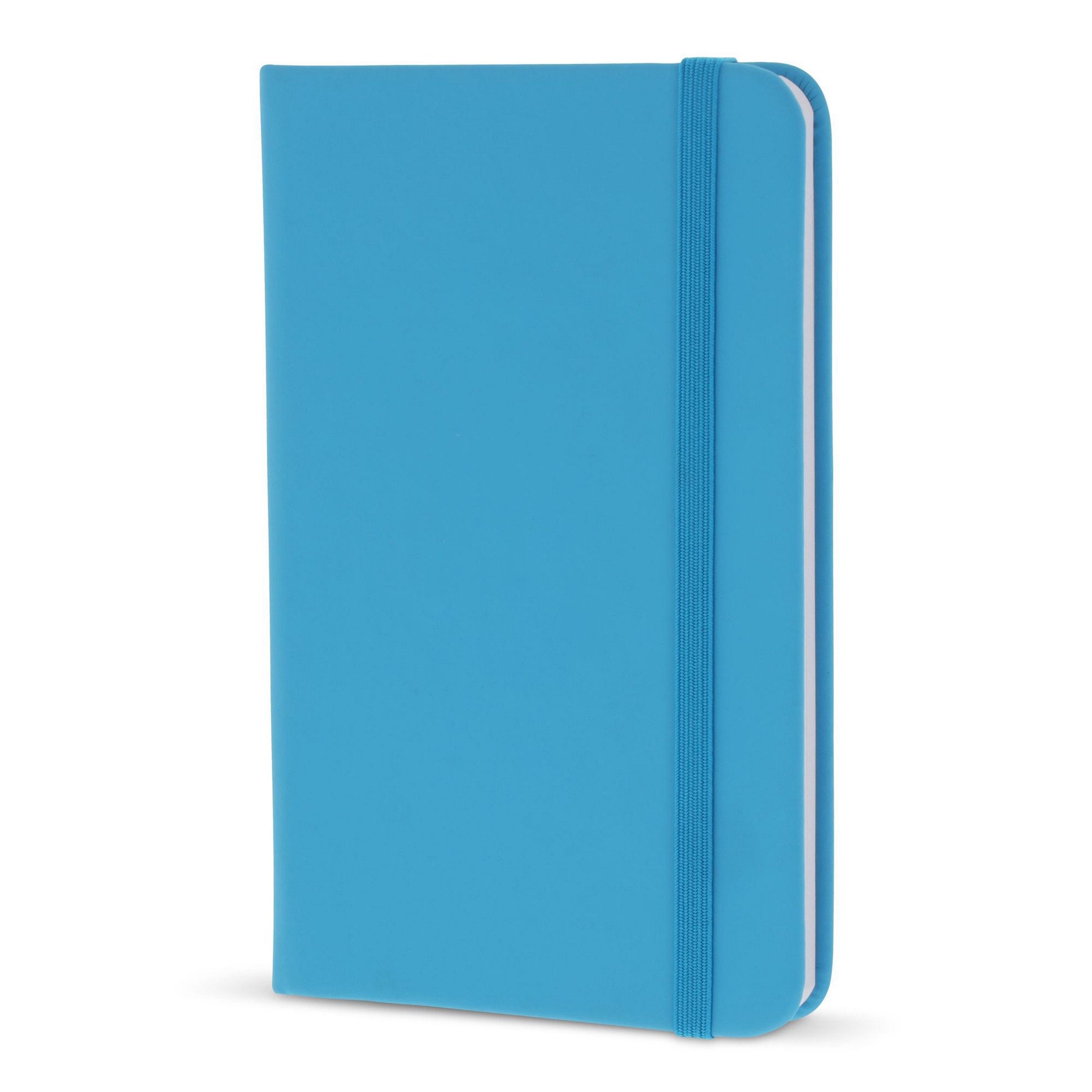 TOPPOINT Kugelschreiber Notizbuch / DIN A6 / 192 S. / liniert / PU Hardcover / Farbe: hellblau