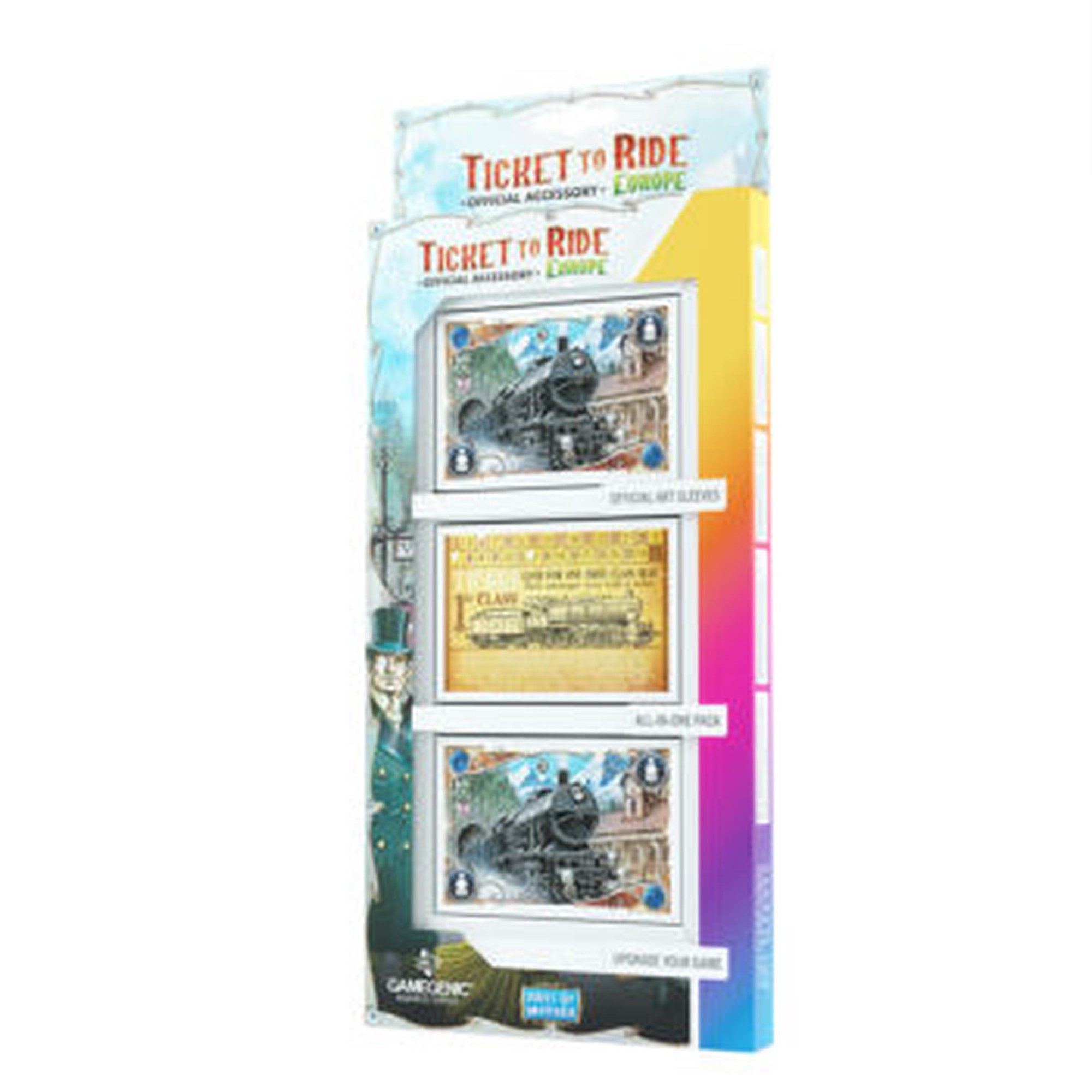 Asmodee Spiel Ticket to Ride Europa Premium Art Sleeves Kartenhüllen Zug um Zug