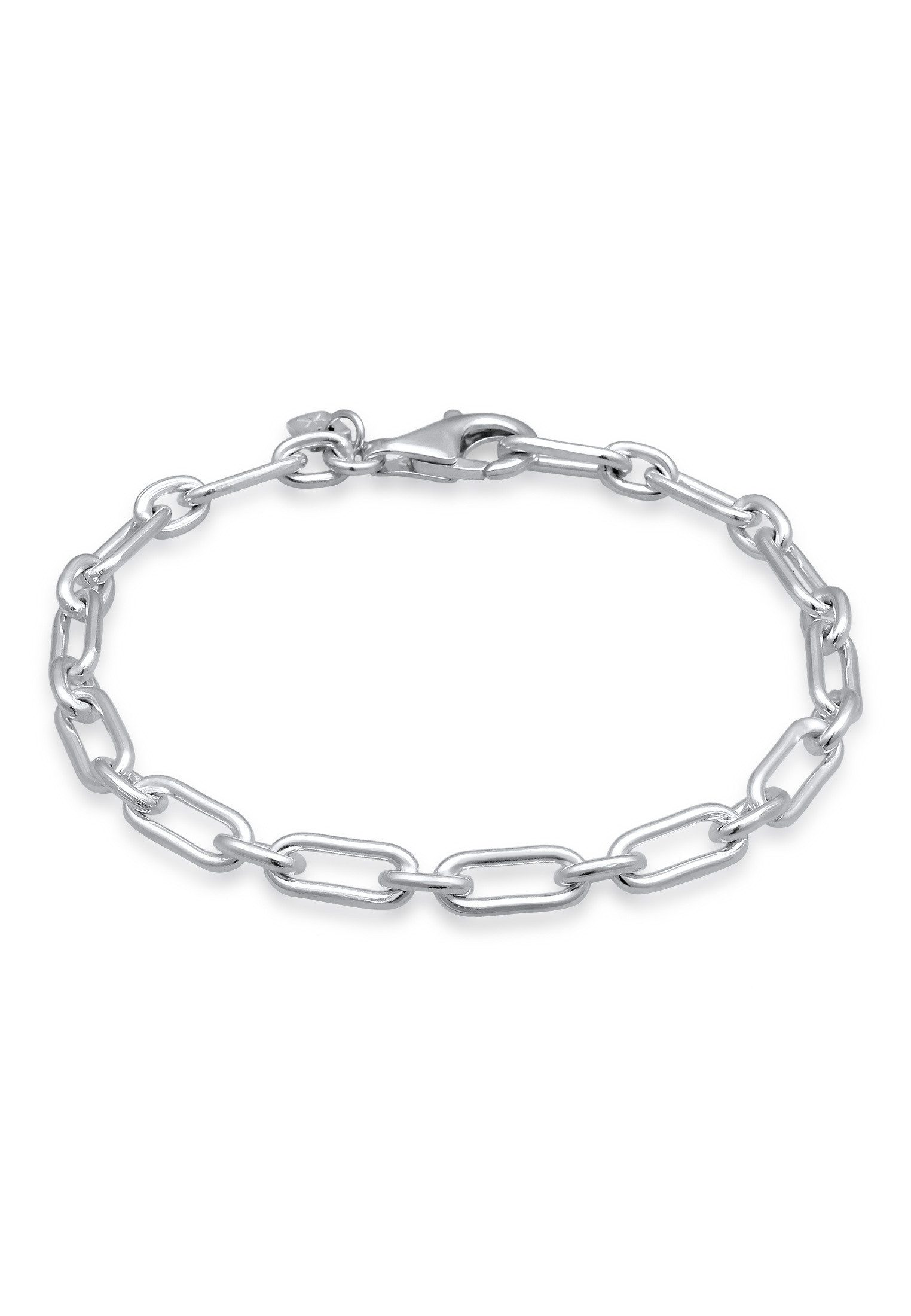 Kuzzoi Silberarmband Gliederkette Herren Oval Modern 925 Sterling Silber