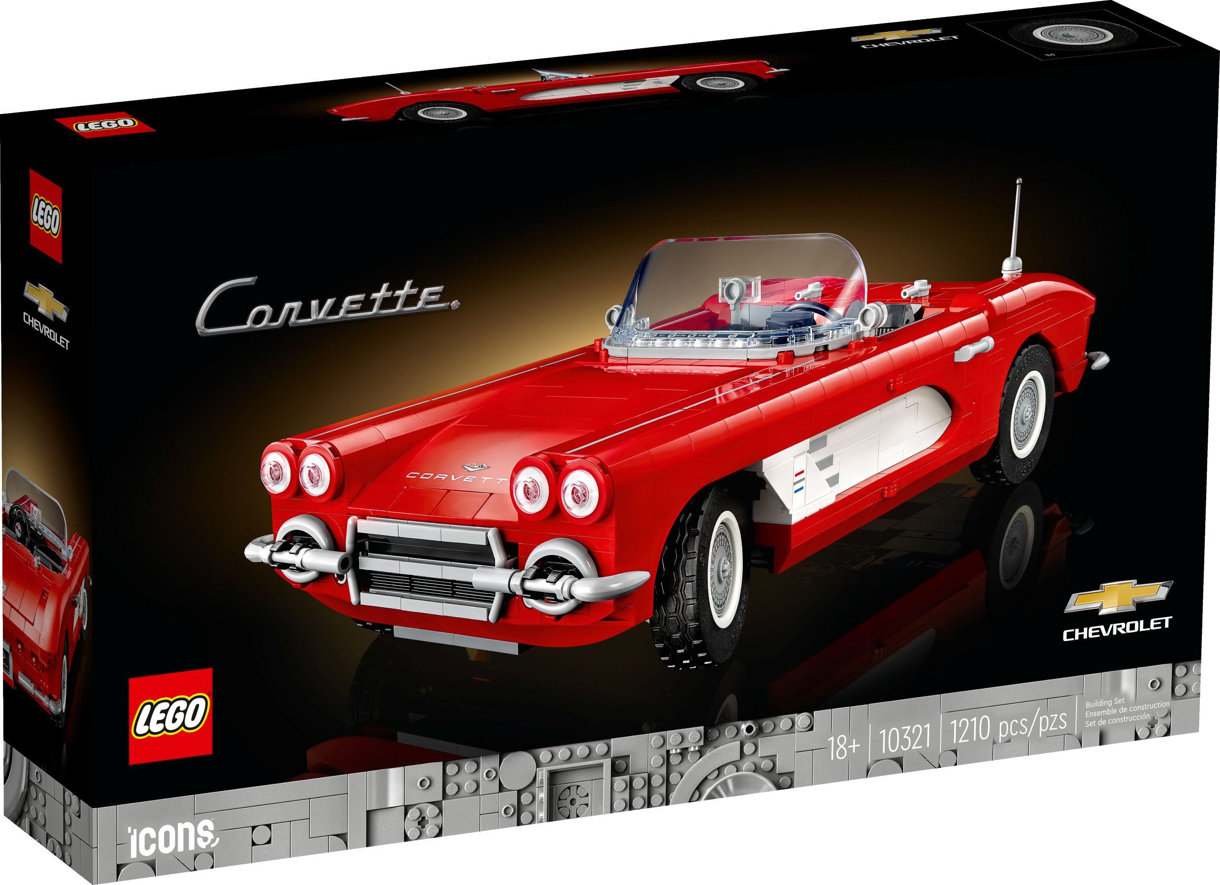 LEGO® Icons 10321 Corvette Konstruktionsspielsteine, (Set, 1210 Teile)